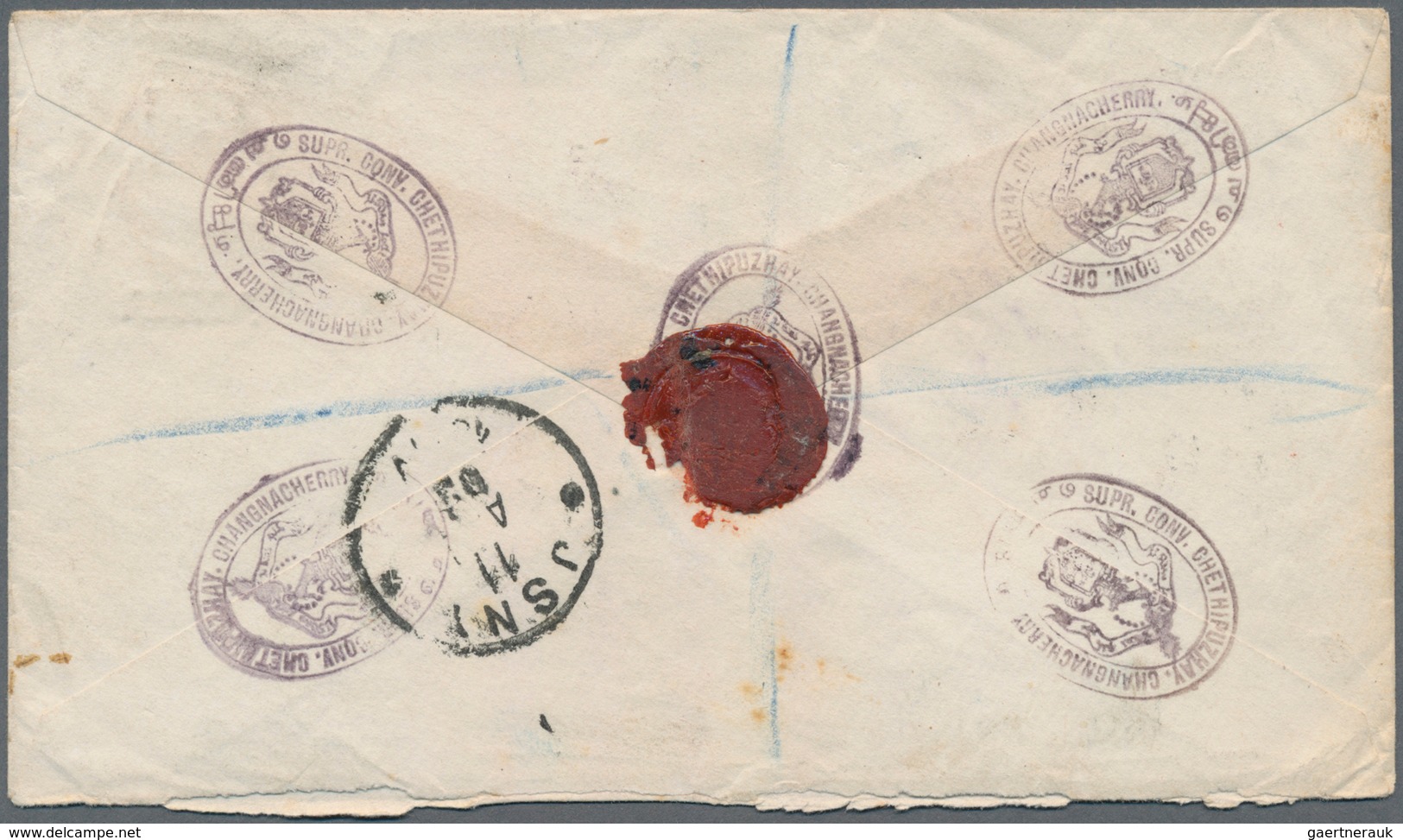 Indien - Ganzsachen: 1901-02: Two Postal Stationery Envelopes 1a. On 2a6p. Orange Used To Germany, W - Unclassified