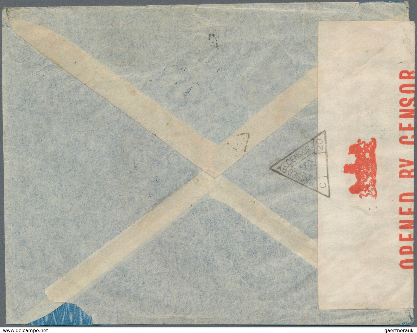 Indien - Ganzsachen: 1941 Two Censored Airmail Covers From Bombay To Montreal, Canada Via Hong Kong - Zonder Classificatie