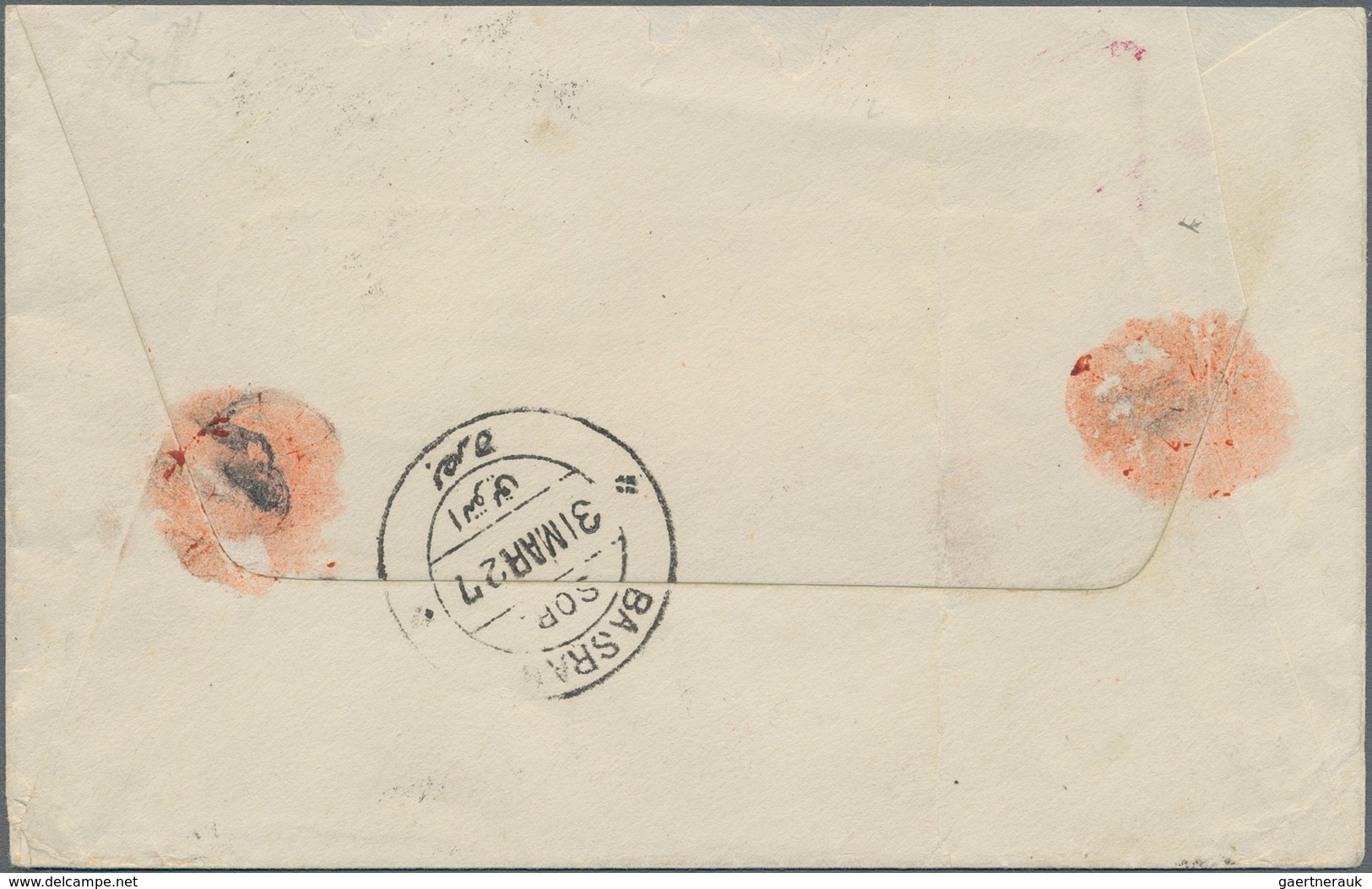 Indien - Flugpost: 1927, Two Early Flight Covers: 1) Printed Matter Flown From BOMBAY "3 11 27" To L - Airmail