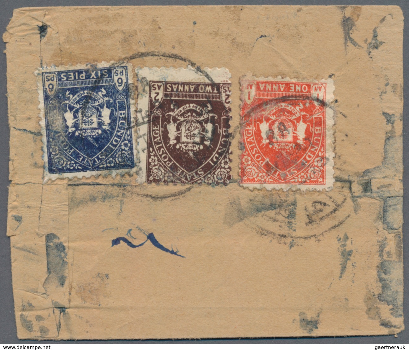 Indien - Feudalstaaten: BUNDI 1941-44: Two Covers Franked By 'Maharao Raja Ishwari Singh' Stamps, On - Other & Unclassified