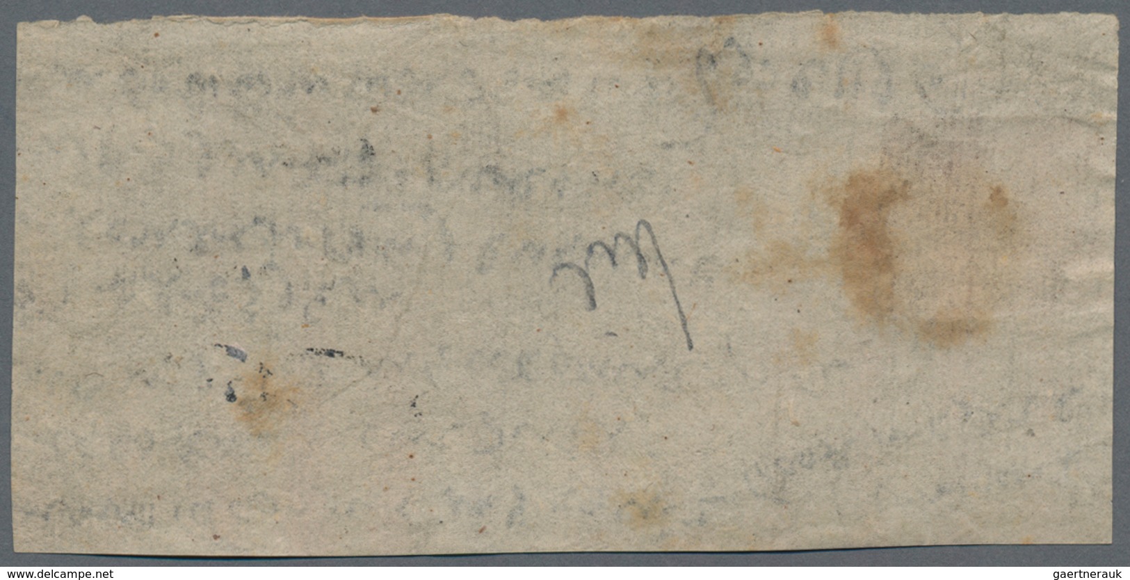 Indien - Feudalstaaten: JAMMU & KASHMIR 1867: Two Part Covers Franked By ½a. Ultramarine, One Tied B - Other & Unclassified