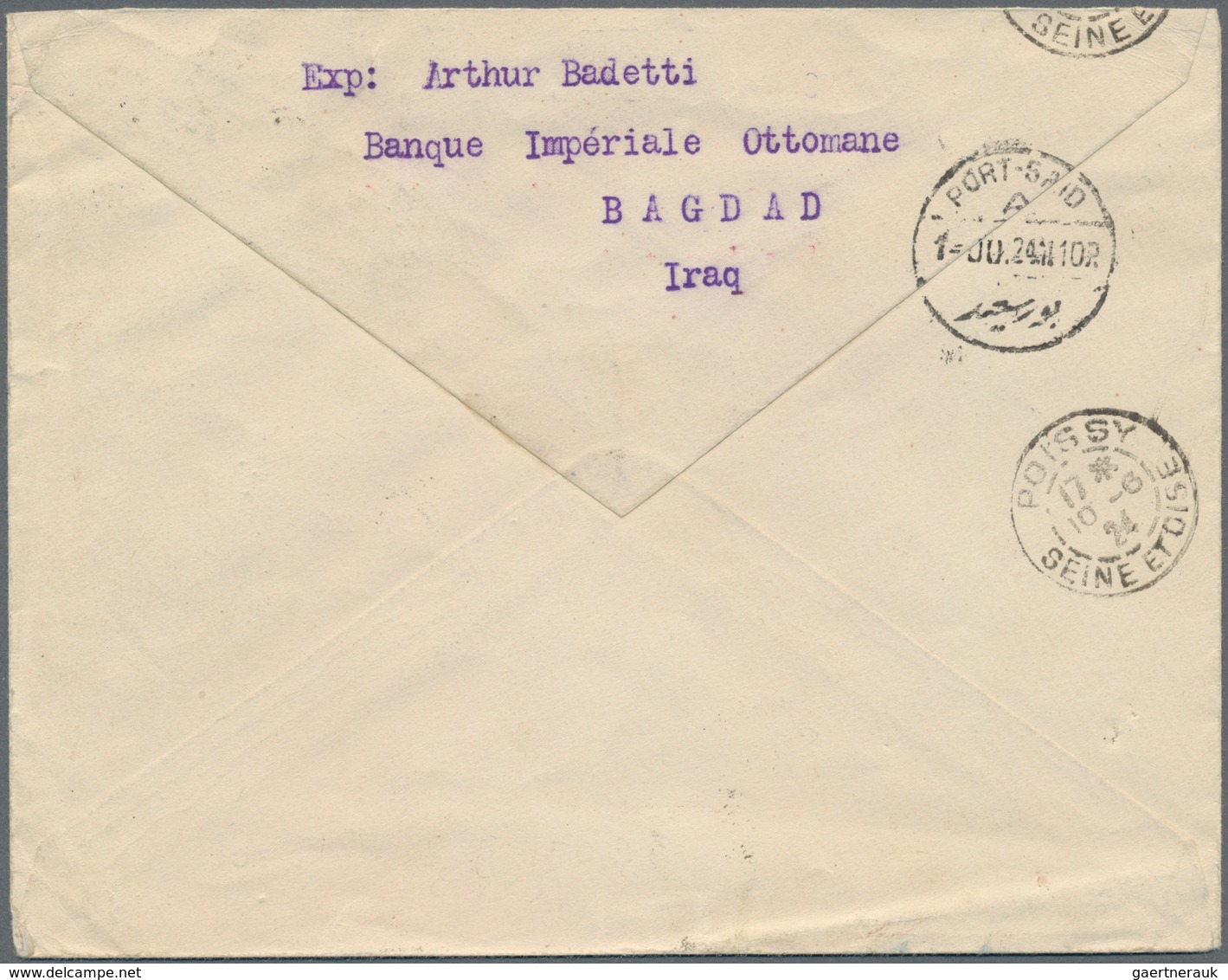 Irak: 1924/1929, Two Fine Covers Franked With 1923 Pictorials, With 1924 Cover From Baghdad To Paris - Iraq