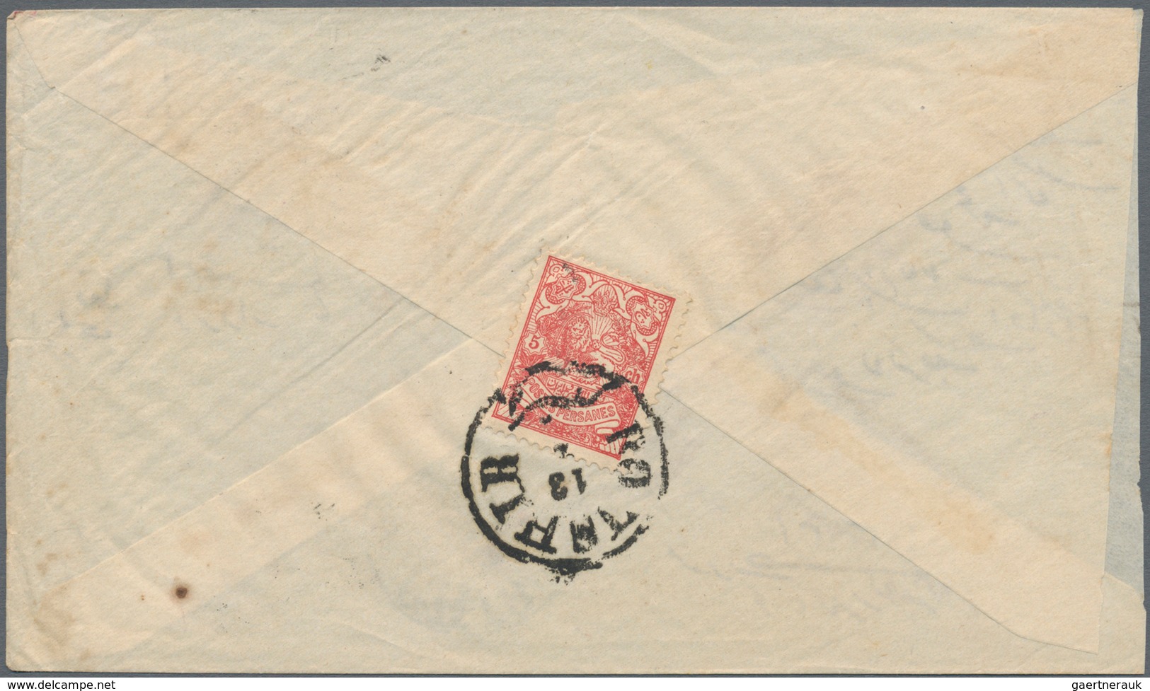 Iran: 1894/1904, Three Franked Domestic Letters Each With Single Franking On Reverse As There Are 5 - Iran