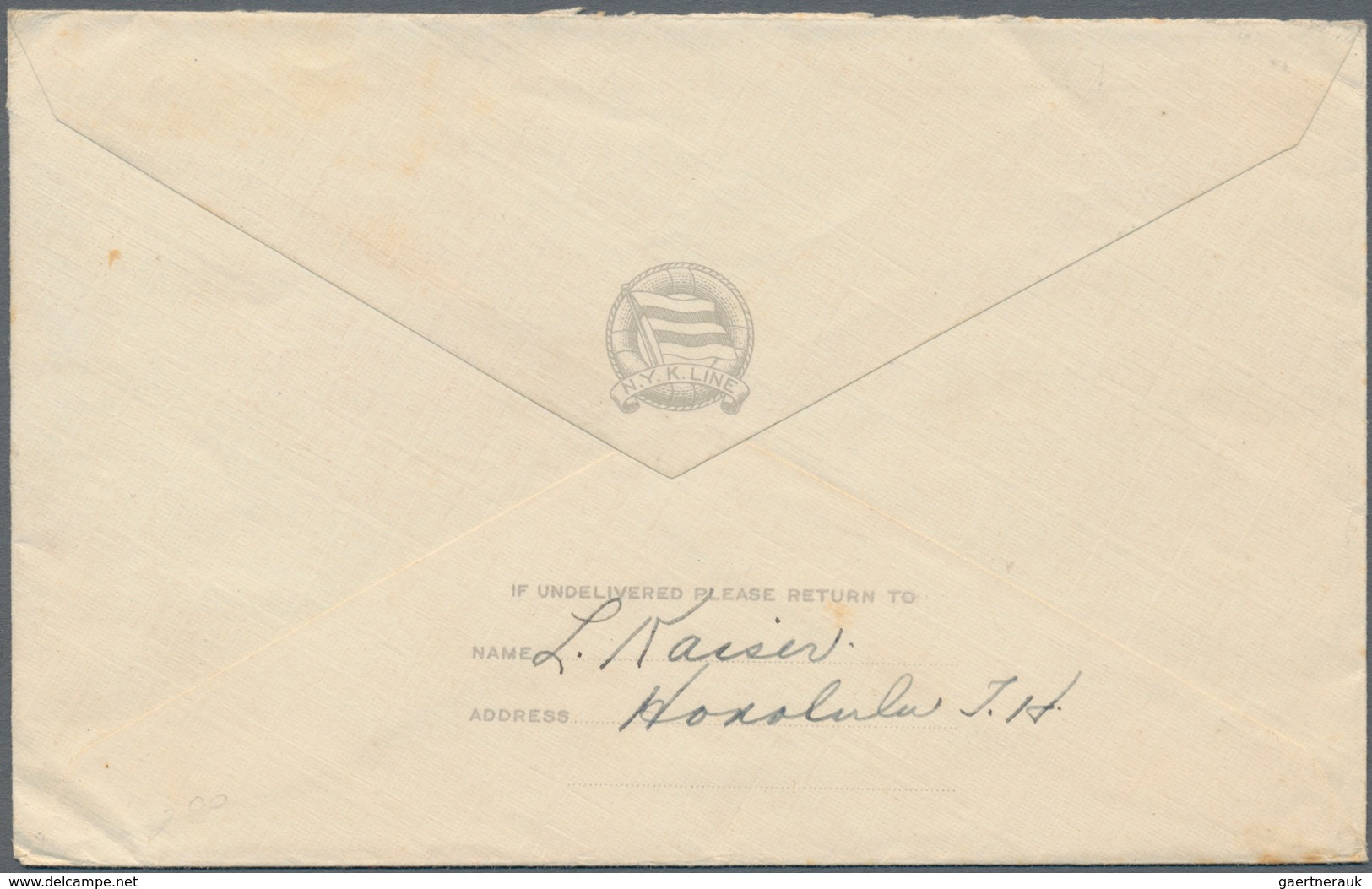 Japan: 1926, "ASAMA-MARU SEAPOST NIPPON" Landscape Postmarks On Commercial Usages To USA: Landscape - Andere & Zonder Classificatie