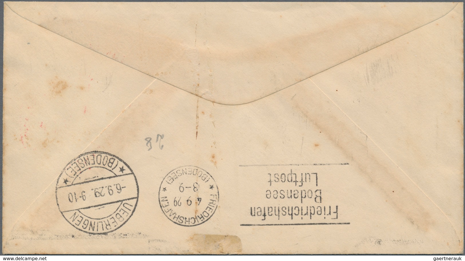 Japan: 1929, Zeppelin Round The World Flight, Cover To Ueberlingen/Germany, Franked Y5.10 Tied "TOKI - Sonstige & Ohne Zuordnung