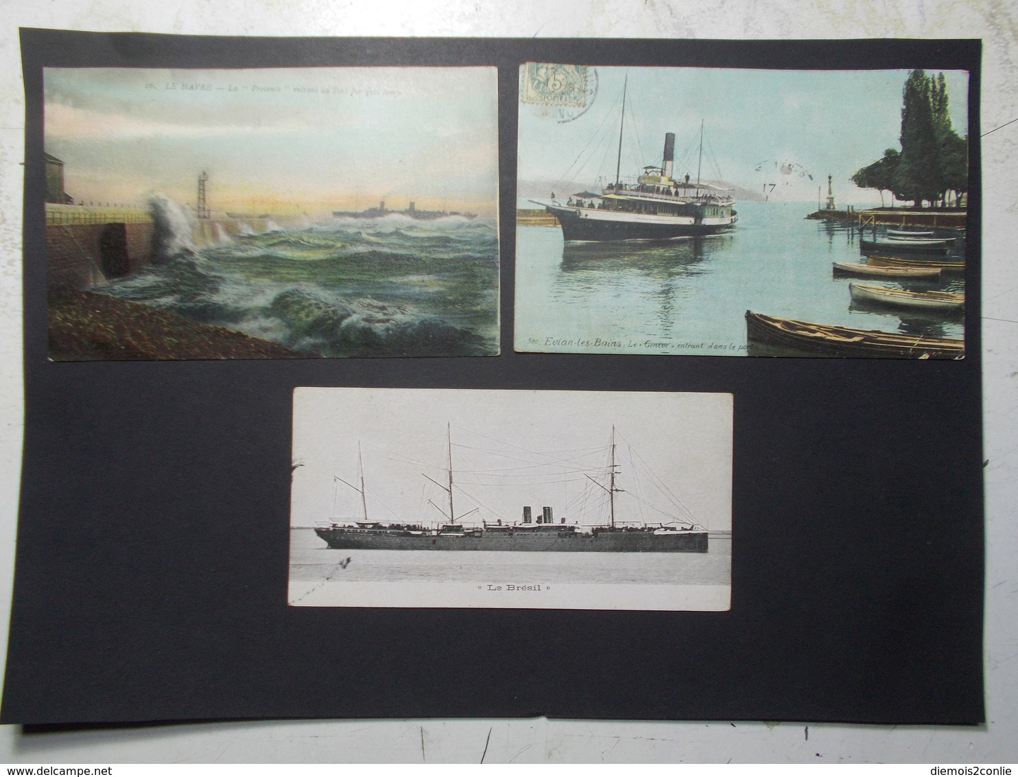 Lot 3 Cartes Postales Bateaux Divers (2776) - Autres & Non Classés