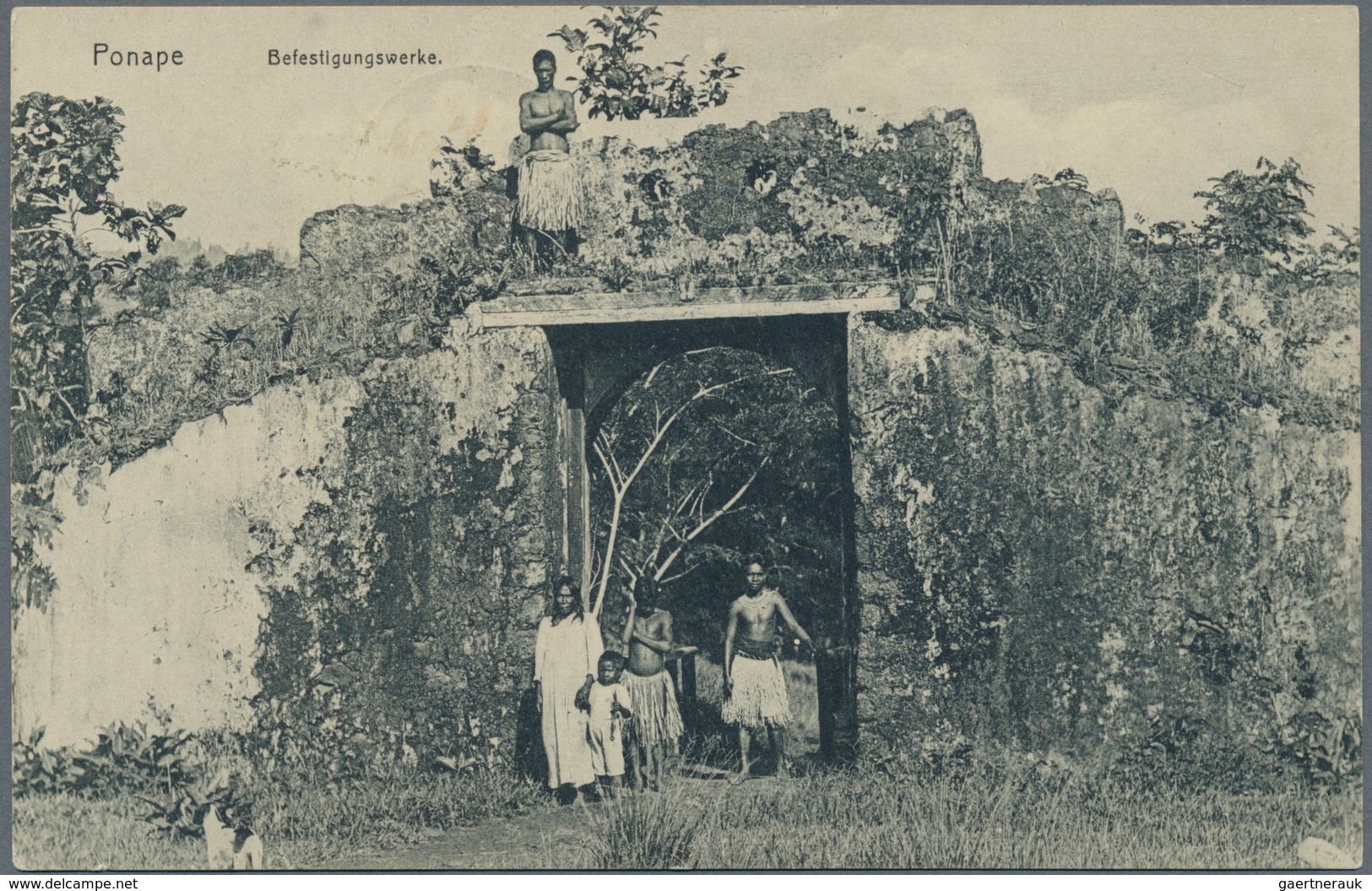 Japan - Besonderheiten: Nanyo - South Sea Islands: 1915, "I.J.O. Ponape" Typewritten 'ovpt'. On Taza - Otros & Sin Clasificación