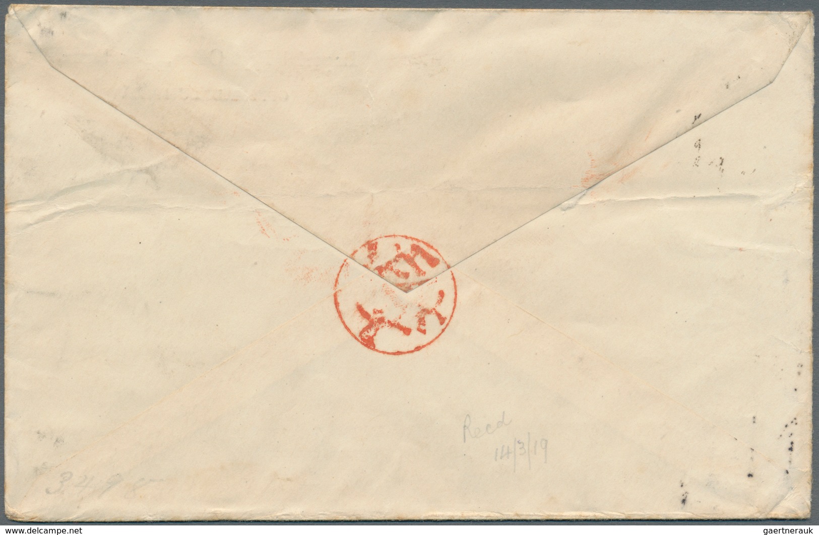 Japan - Besonderheiten: Nanyo/South Sea Colonies, 1919, Official Letter By "The Imperial Navy Posts - Otros & Sin Clasificación