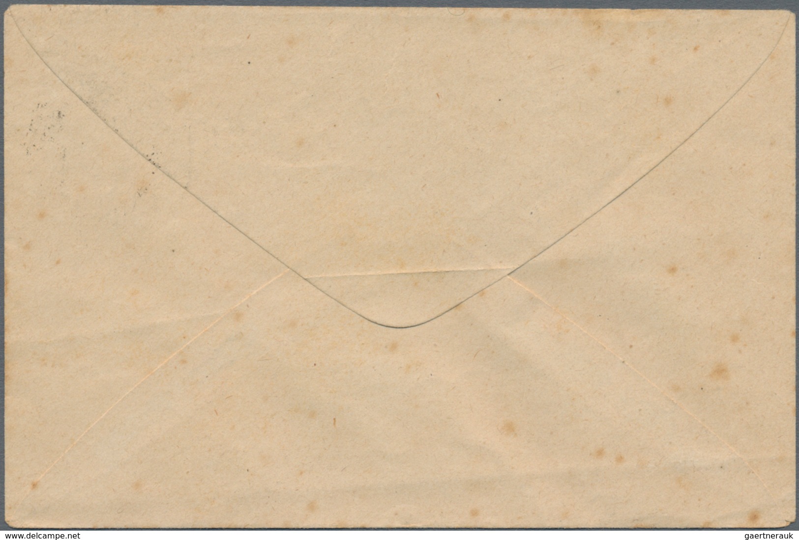 Kambodscha: 1892, Small Size Envelope Type Sage 5 C. Canc. "TAKEO 6 JANV 92" To Chaudoc, Stains. - Cambodia