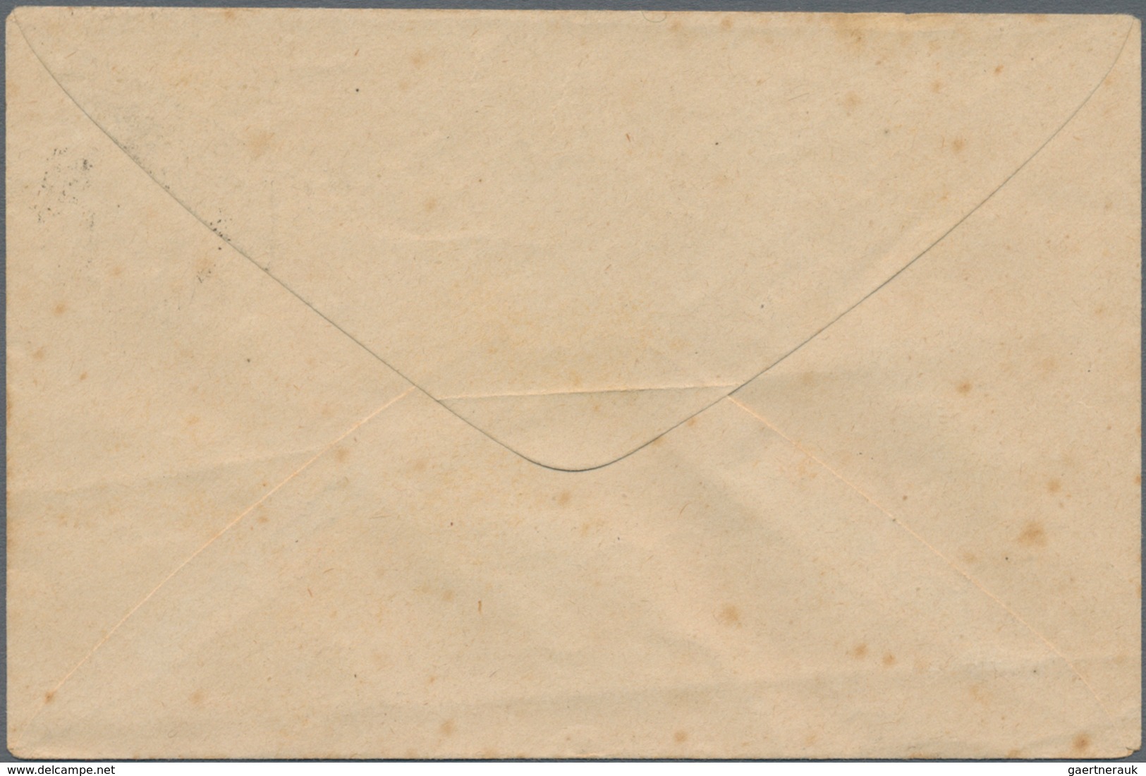 Kambodscha: 1892, Small Size Envelope Type Sage 5 C. Canc. "TAKEO 6 JANV 92" To Chaudoc, Stains. - Cambodja