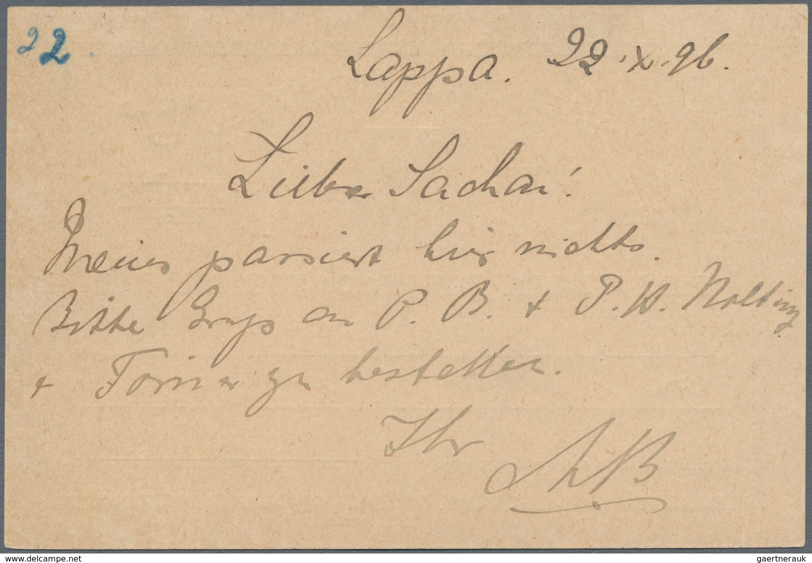 Macau: 1896, Stationery Card 2 A./10 R. Canc. "MACAU 23 OUT 96" To IMC Kowloon, Hongkong W. "HONG KO - Other & Unclassified