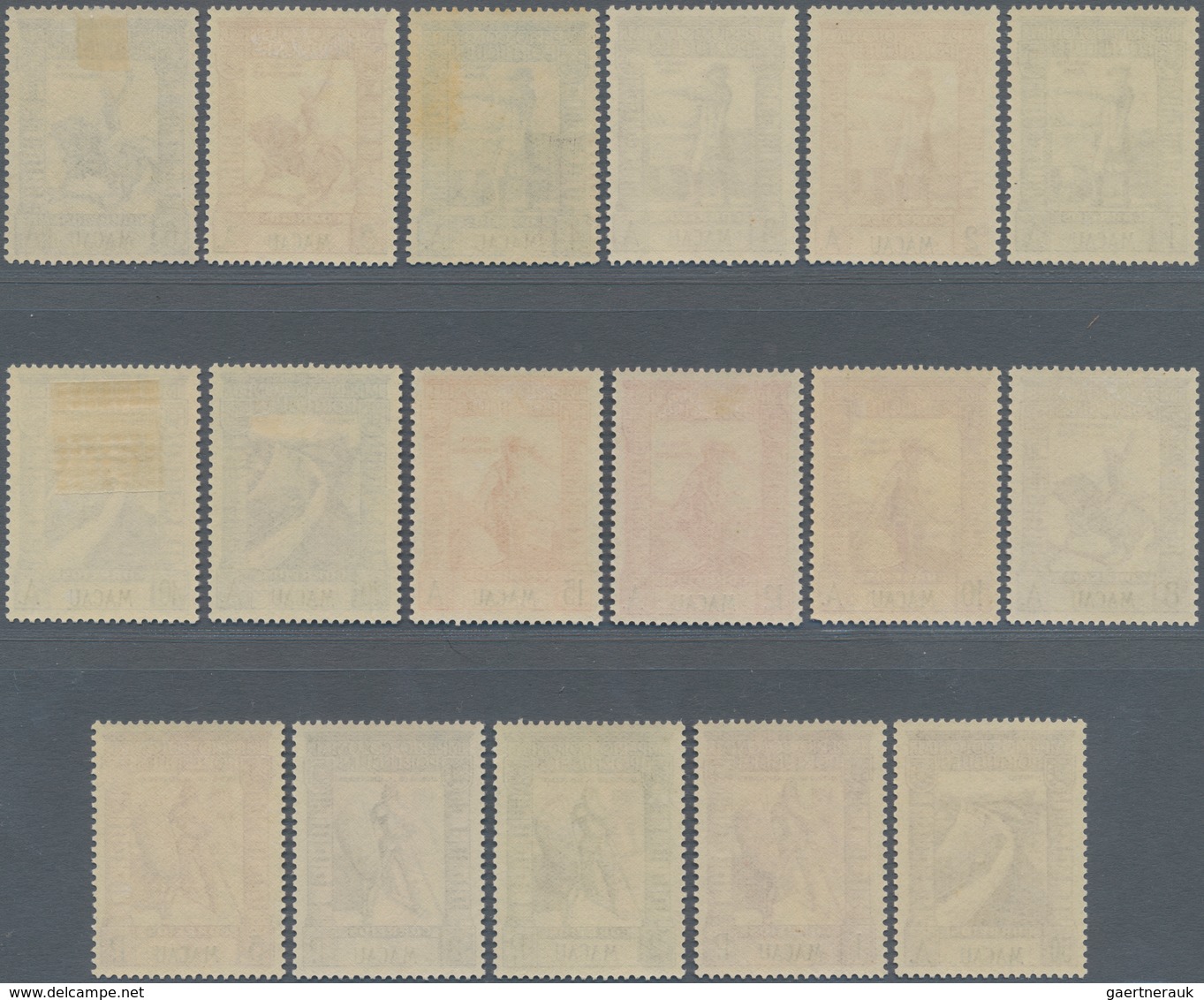 Macau: 1938, Colonial Empire 1 A./5 P. Resp. Respective Air Mail Set 1 A./1 P., Mint Never Hinged MN - Andere & Zonder Classificatie