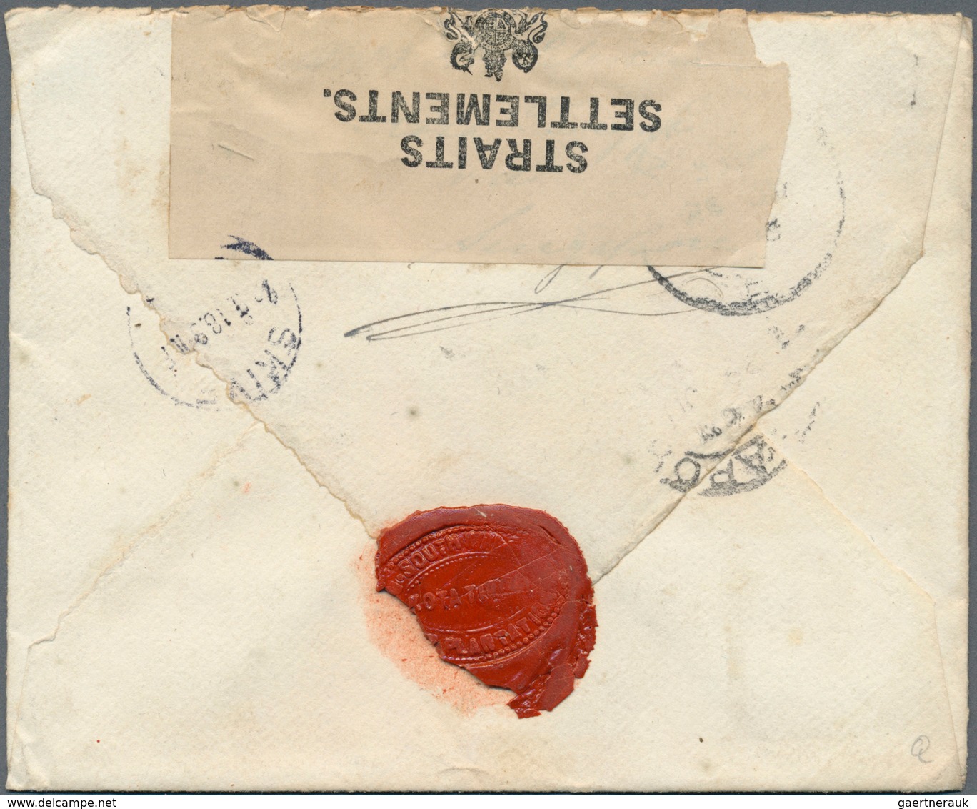 Malaiische Staaten - Johor: 1918 Censored Double-weight Cover From Kota Tinggi To Skive, DENMARK Fra - Johore