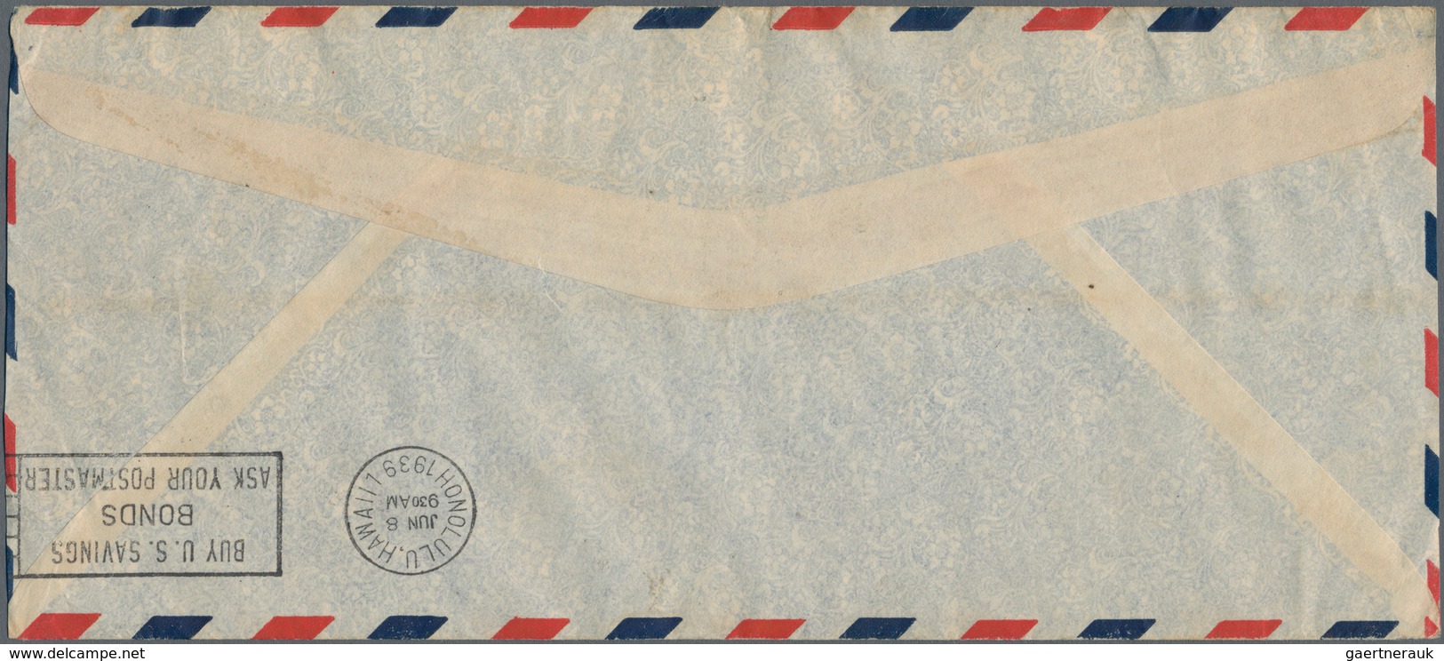 Malaiische Staaten - Johor: 1938. Air Mail Envelope Addressed To London Bearing Malaya, Johore SG 11 - Johore