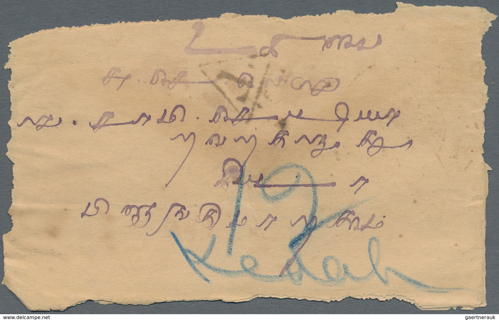 Malaiische Staaten - Kedah: 1907 Siamese Bilingual "KEDAH/4.9.1907" Cds (SG Type C) Used As Arrival - Kedah