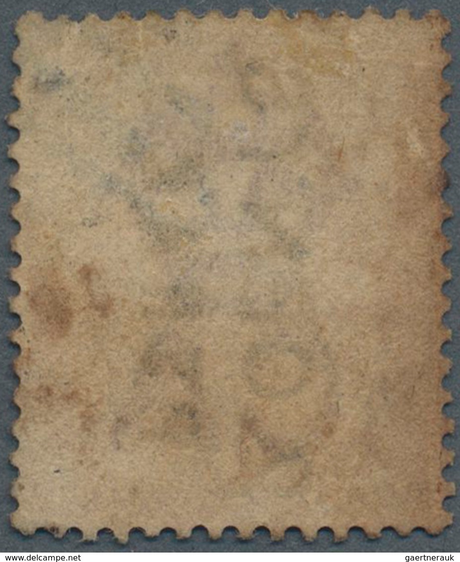 Malaiische Staaten - Perak: 1883 2c. On 4c. Rose, Ovpt. Type 9 And 13, Used And Cancelled By Part Of - Perak