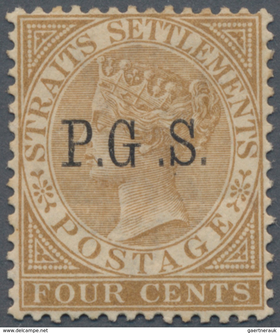 Malaiische Staaten - Perak-Dienstmarken: Official 1889 2c Brown With VARIETY WATERMARK INVERTED, Add - Perak