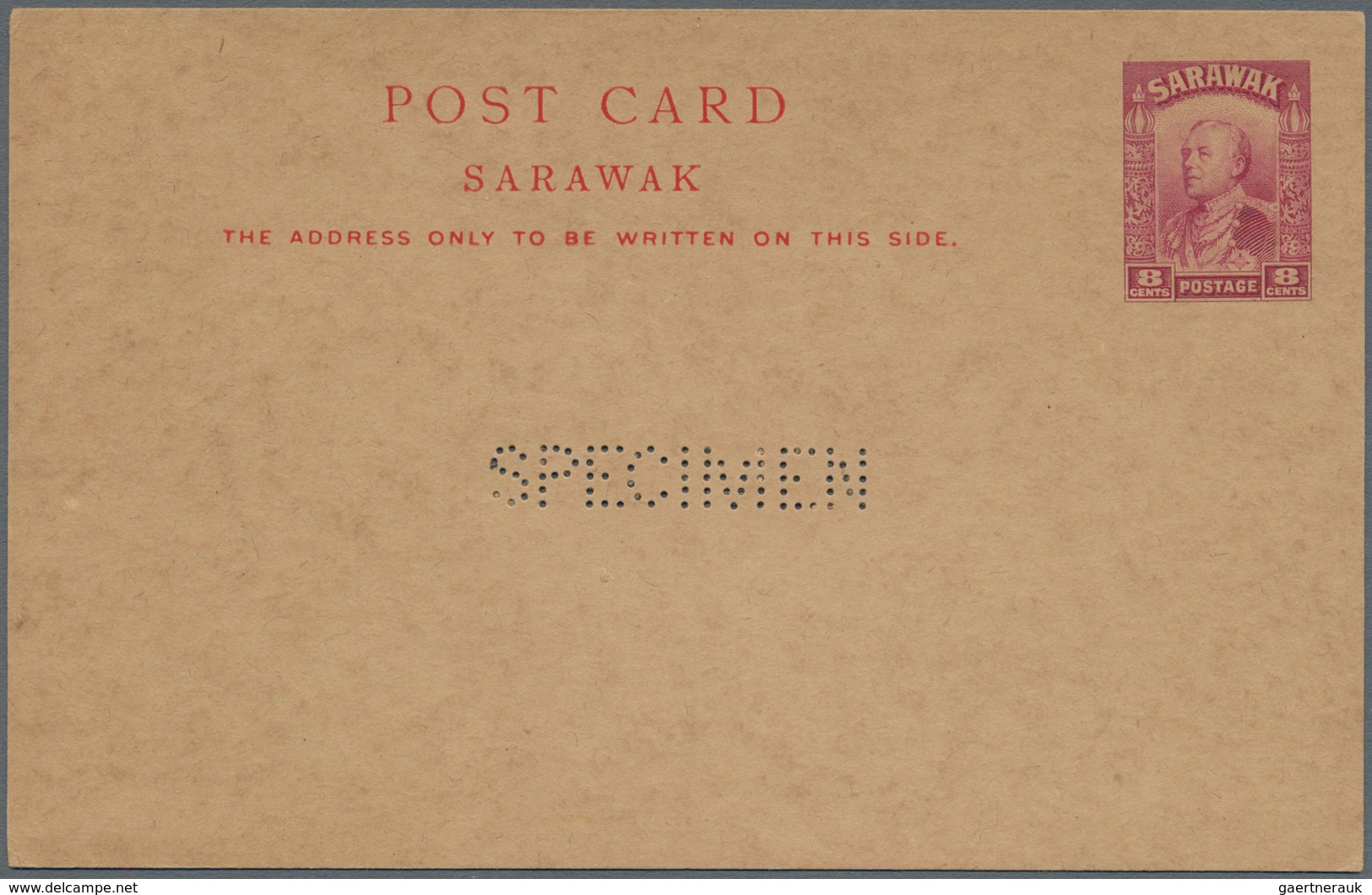 Malaiische Staaten - Sarawak: 1931-34 Four Postal Stationery Cards 'Charles Vyner Brooke' 2c Green, - Otros & Sin Clasificación