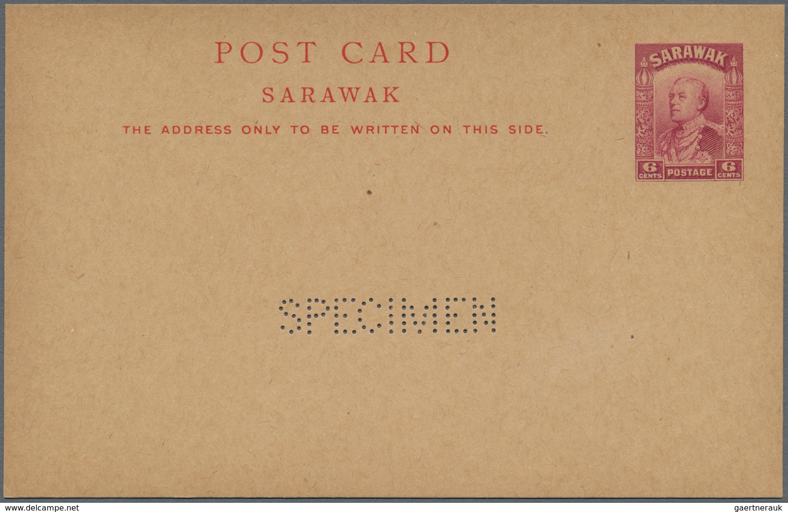 Malaiische Staaten - Sarawak: 1931-34 Four Postal Stationery Cards 'Charles Vyner Brooke' 2c Green, - Andere & Zonder Classificatie