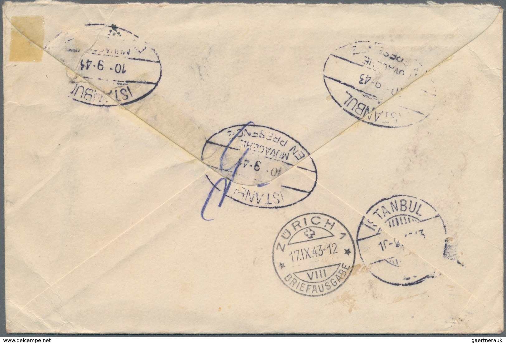 Mandschuko (Manchuko): 1939/43, Covers (4) To Switzerland (3 Inc. Registered, The Latter With Intere - 1932-45 Manchuria (Manchukuo)