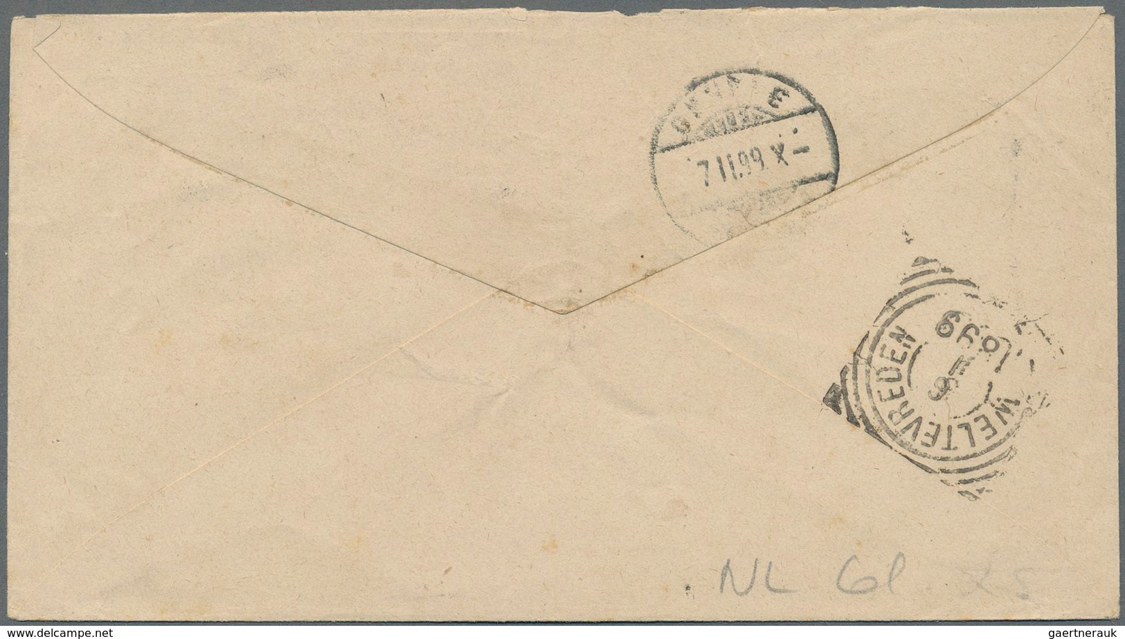 Niederländisch-Indien: 1899-1901, Three Postal Stationery Envelopes, With 1) Env. 15c. Olive Brown U - Netherlands Indies