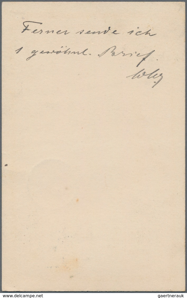 Nordborneo: 1897, Postal Stationery Card 1c. Orange Used From Sandakan To Germany, Uprated 1894 1c. - North Borneo (...-1963)