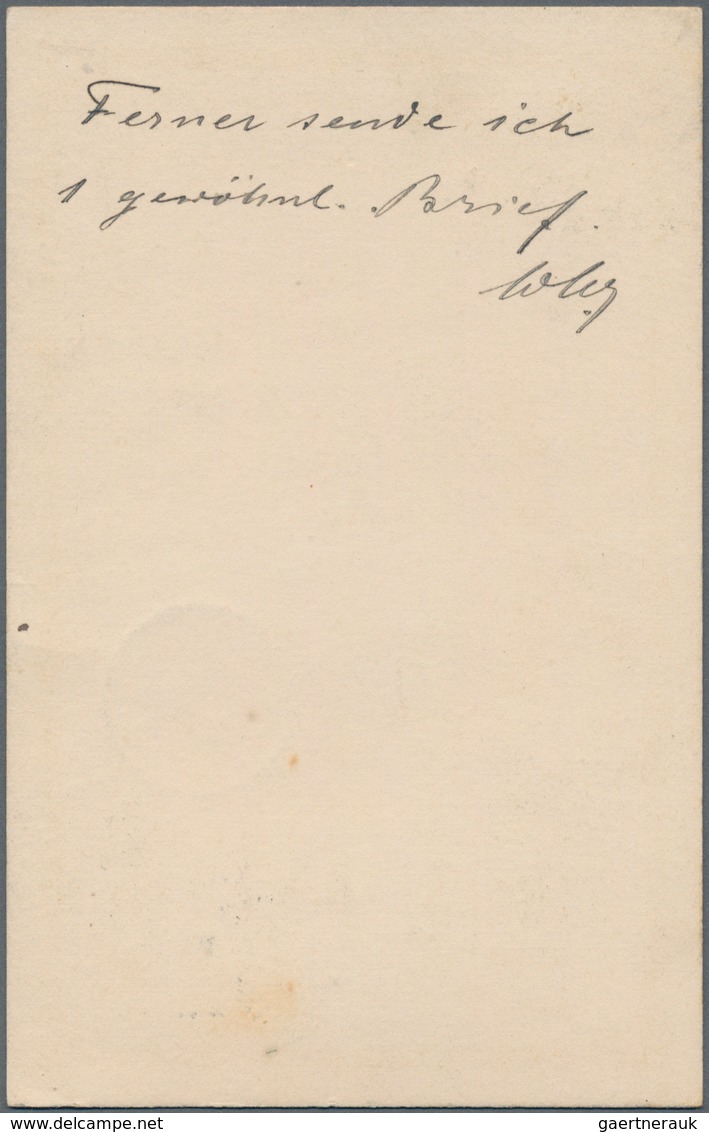 Nordborneo: 1897, Postal Stationery Card 1c. Orange Used From Sandakan To Germany, Uprated 1894 1c. - Noord Borneo (...-1963)