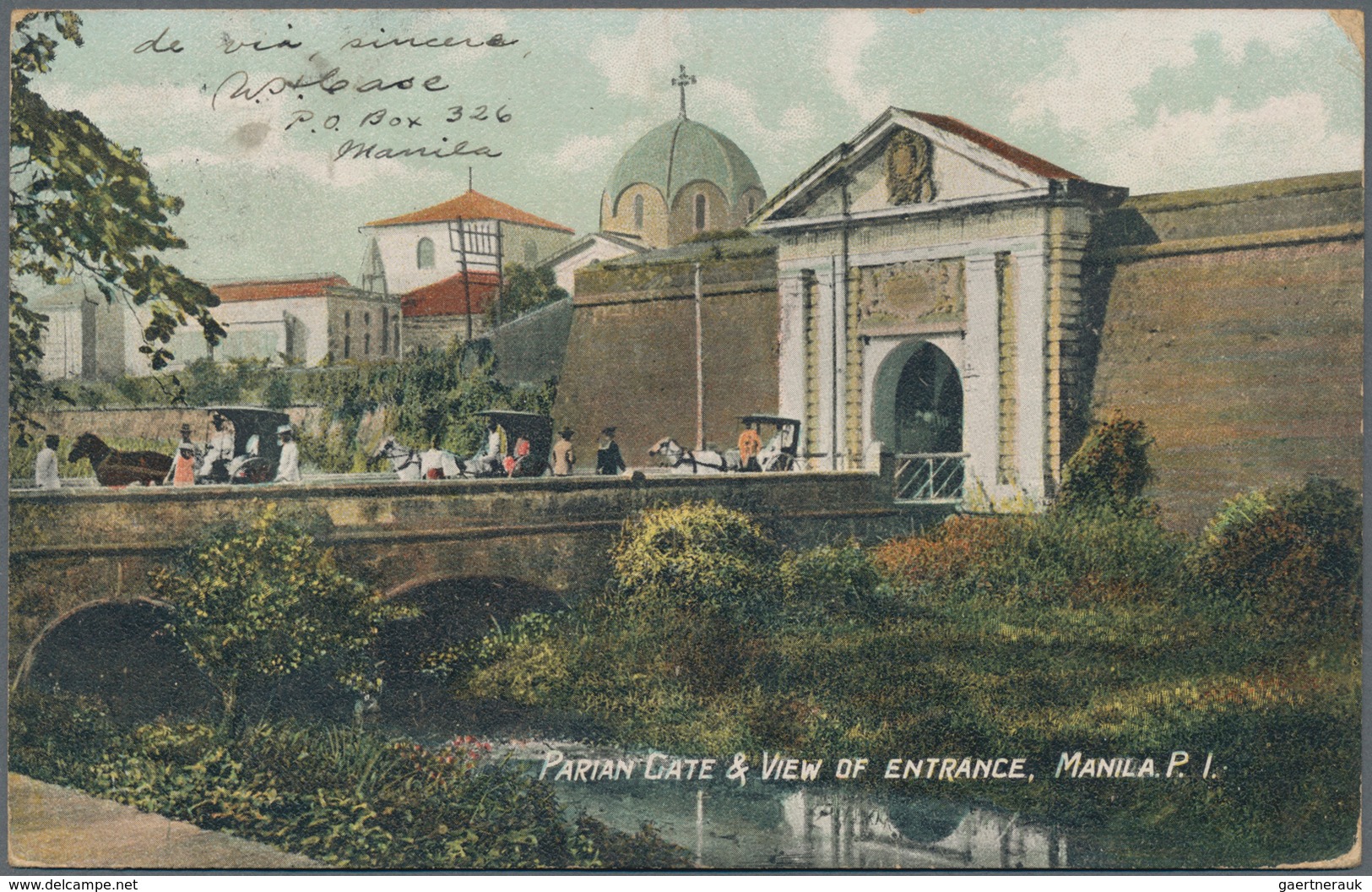 Philippinen: 1910 Destination MADEIRA: Manila Picture Postcard Written At Colegio San Carlos In Cebu - Filippijnen