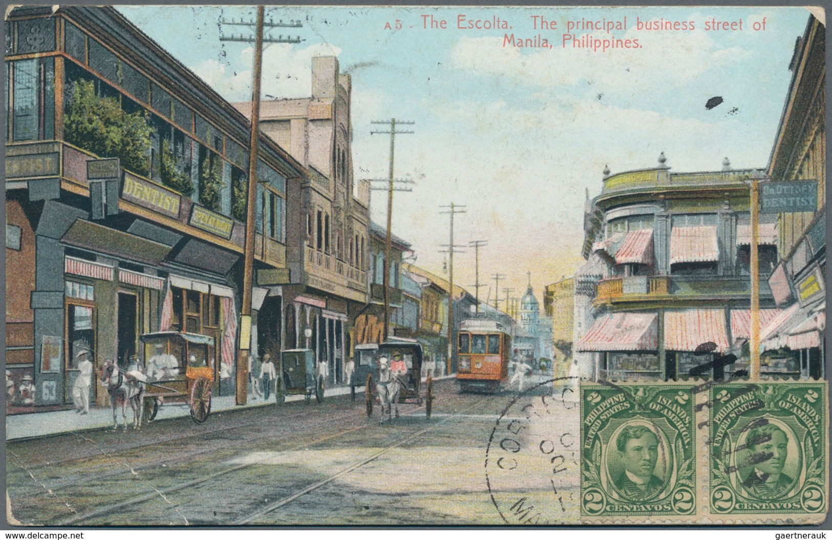 Philippinen: 1911/1912 Two Picture Postcards To Peking, CHINA Via Shanghai, With 1911 Card From Mani - Filippijnen