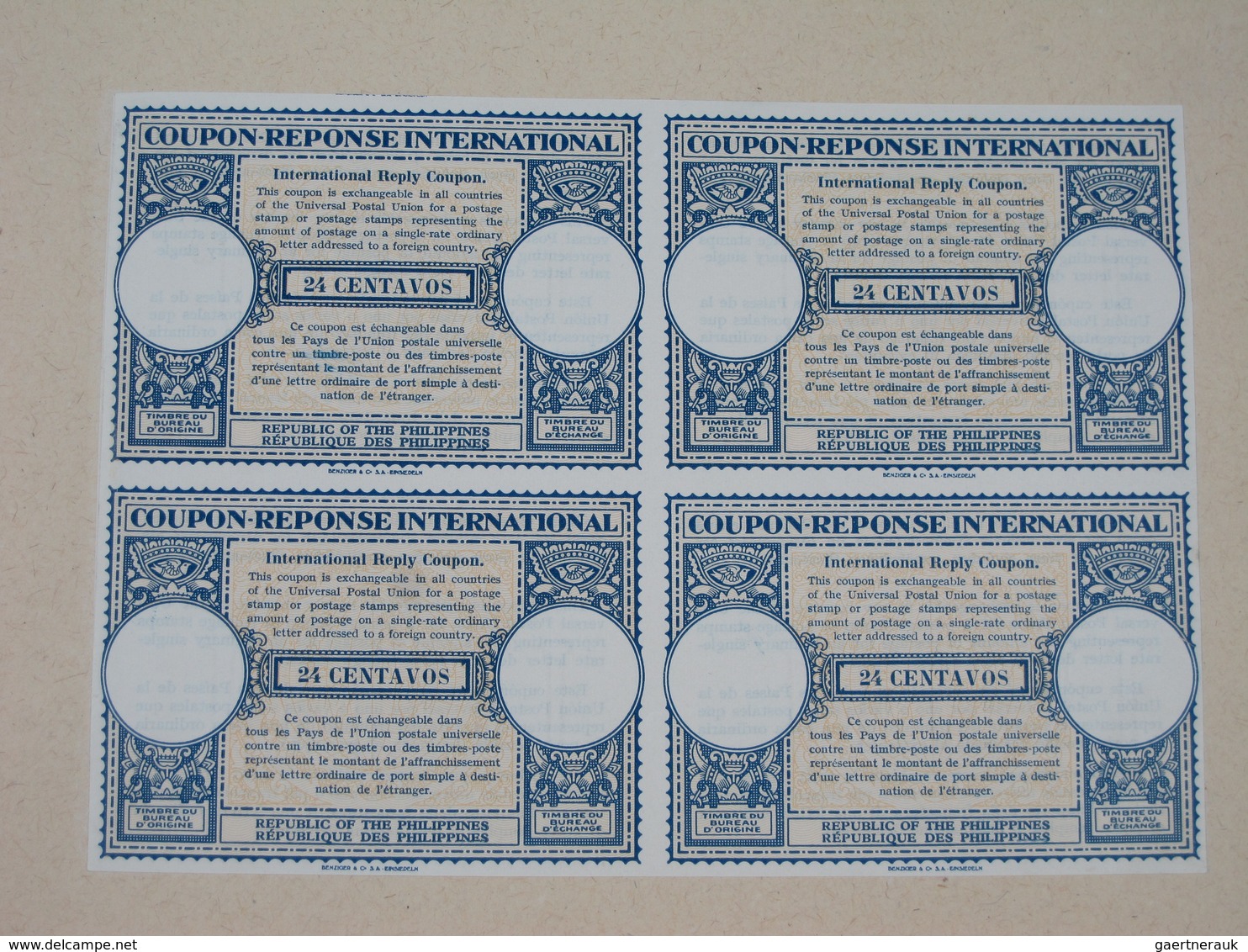 Philippinen: 1947, INTERNATIONAL REPLY COUPON »Republic Of The Philippines. République Des Philippin - Philippines