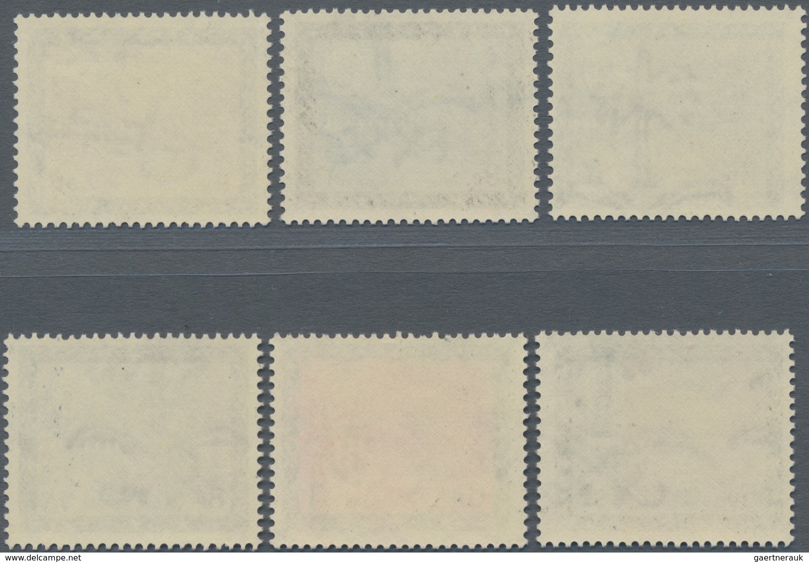 Saudi-Arabien: 1966-75 'Wadi Hanifa Dam' Short Set Of Six (2pi.-6pi. & 8pi.) On Watermarked Paper, I - Saoedi-Arabië