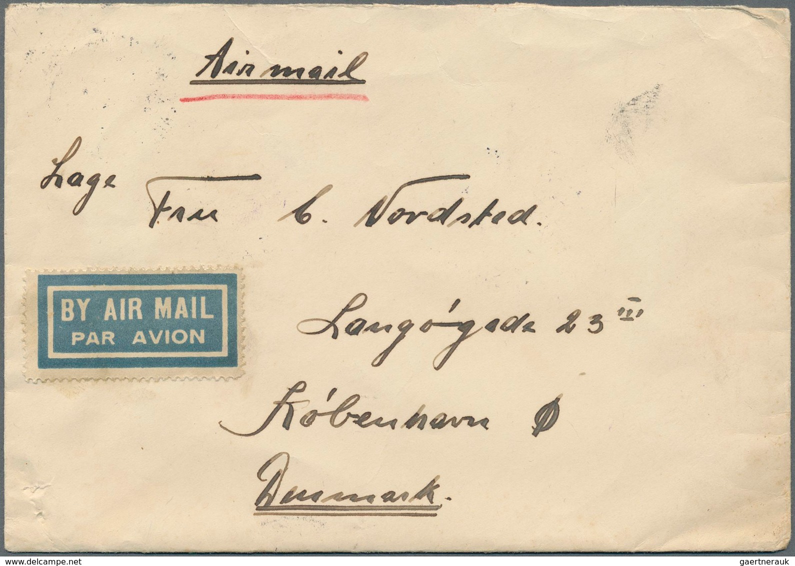 Thailand: 1933/1940 Destination DENMARK: Two Airmail Cover To Denmark, One From Singora To Copenhage - Thailand