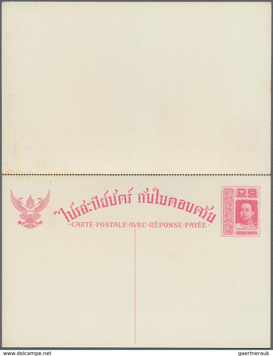 Thailand - Ganzsachen: 1914, Stationery Cards 2 S., 3 S., 6 S. And 6 S.+6 S. (3) Unused Mint. Merely - Thailand