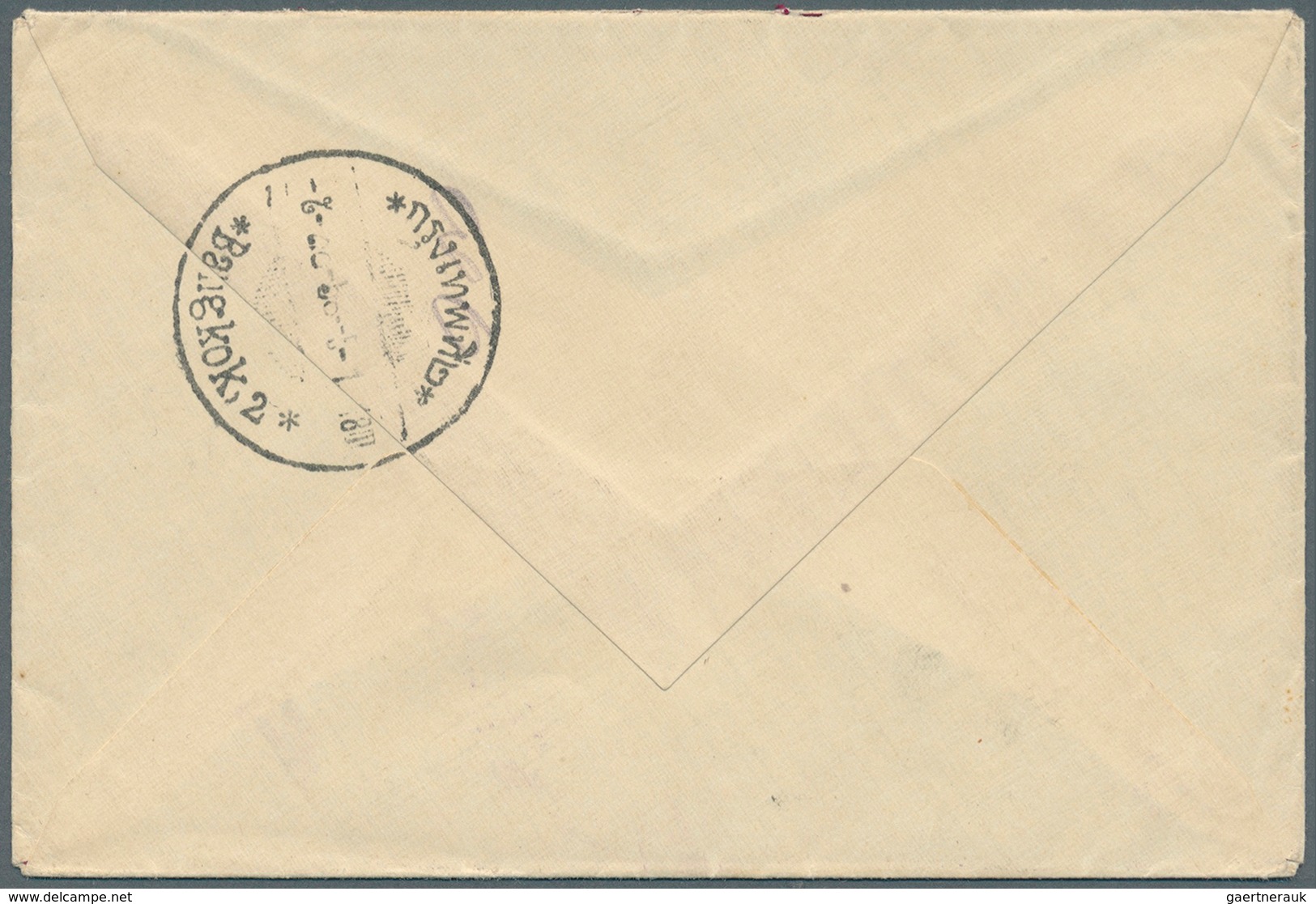 Thailand - Besonderheiten: 1918, "CONCENTRATION CAMP. SIAM / PRISONER OF WAR LETTER" Plus Large Nati - Thailand