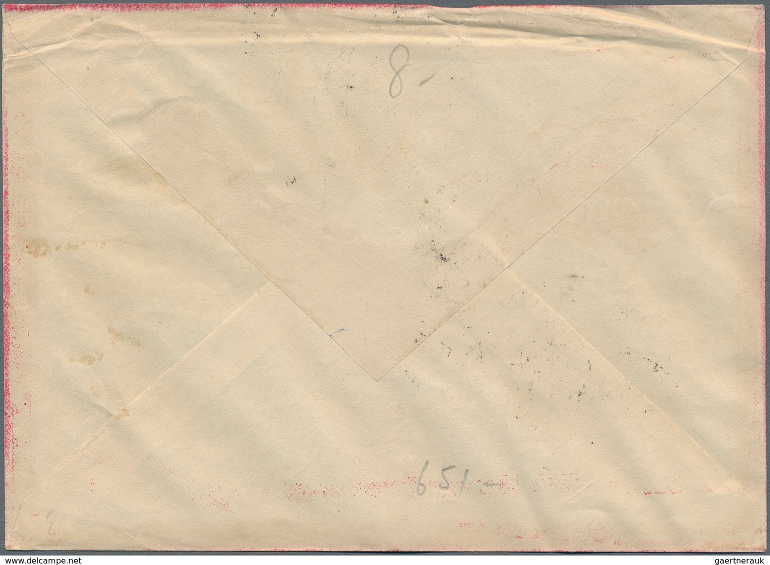 Vietnam-Nord (1945-1975): 1953. Surface Letter With A Mixed Franking Of Michel Nr. 7 And 8 On A Deco - Vietnam