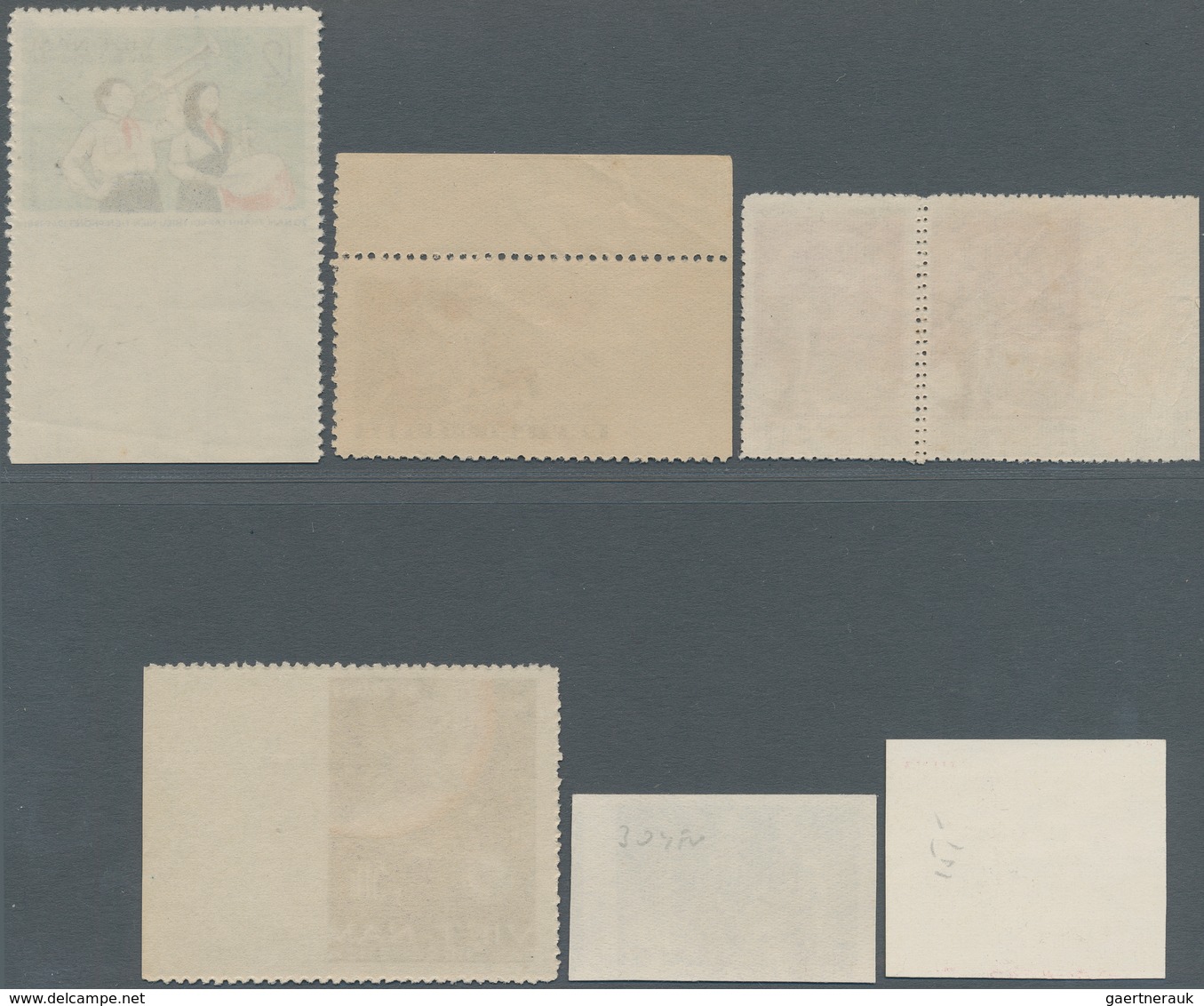Vietnam-Nord (1945-1975): 1957/1966: Mis-perforated Stamps/Printing Errors. Michel Nr.76 (pair); Imp - Vietnam