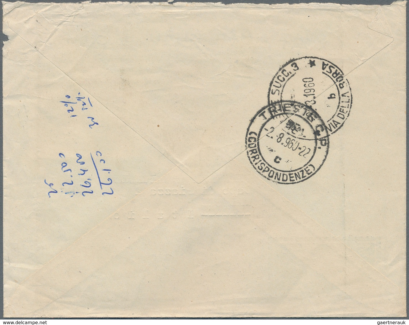 Vietnam-Nord (1945-1975): 1958, Business Letter Sent Via Air Mail With A Single Franking Of Michel N - Vietnam