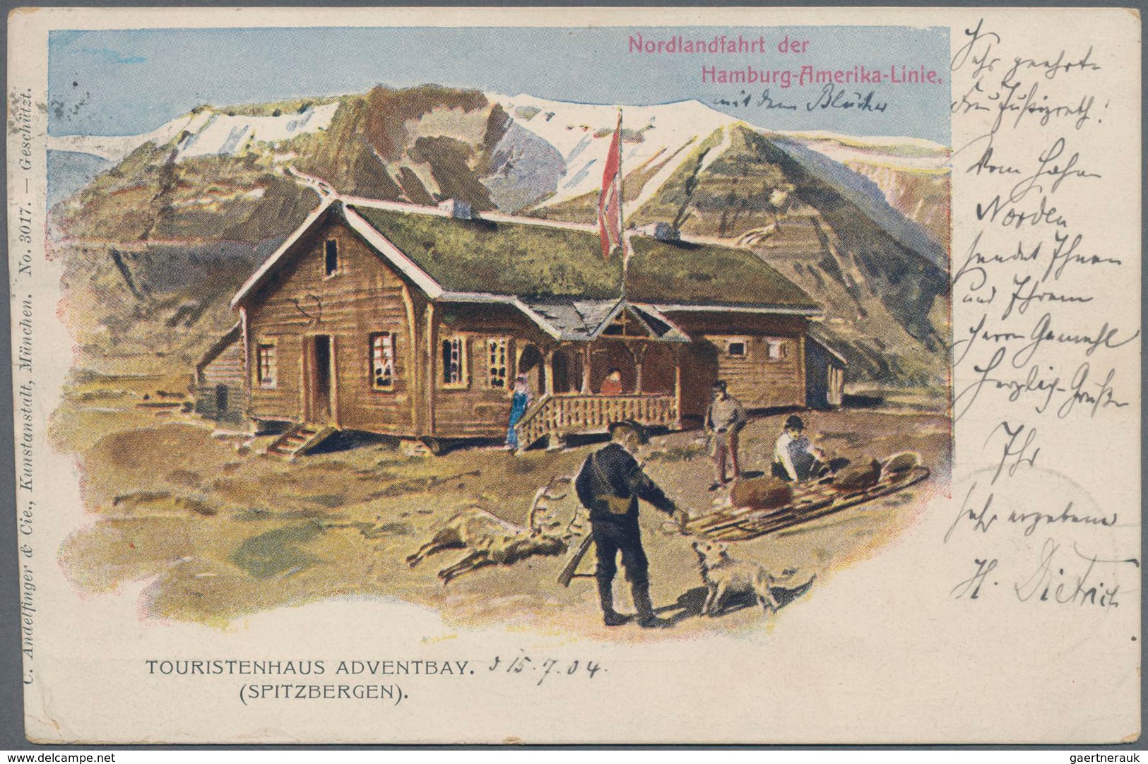 Thematik: Arktis / Arctic: 1904, Sehr Seltene Arktis-Privatpostmarke "10 Öre SPITZBERGEN-EIS-BÄRJÄGE - Andere & Zonder Classificatie
