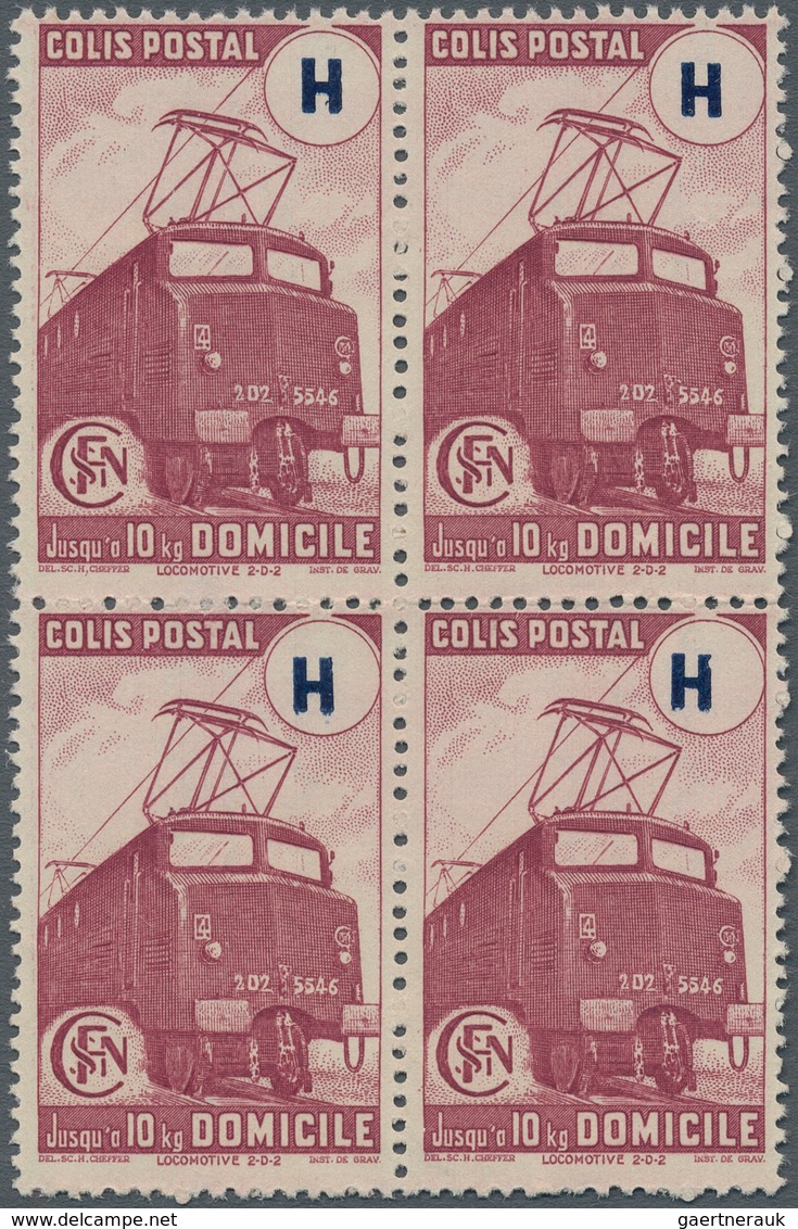 Thematik: Eisenbahn / Railway: 1945, France Parcel Stamps, Timbres De Prestation, Not Issued "Domici - Eisenbahnen