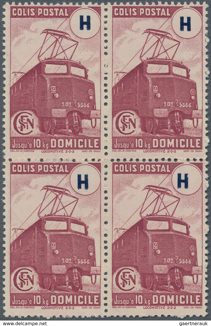 Thematik: Eisenbahn / Railway: 1945, France Parcel Stamps, Timbres De Prestation, Not Issued "Domici - Treinen