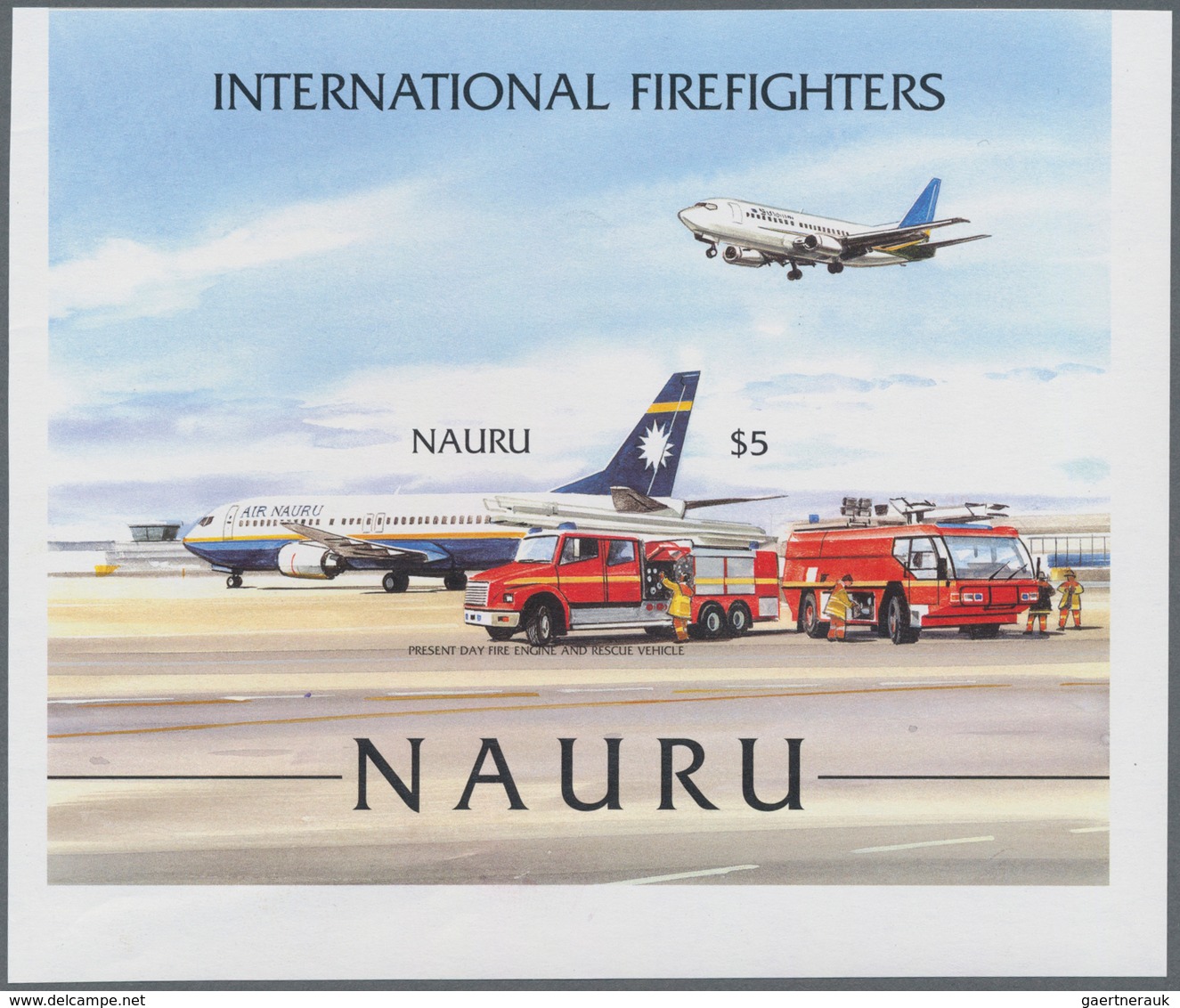 Thematik: Feuerwehr / Firebrigade: 2002, NAURU: International Firefighters Perforate And IMPERFORATE - Firemen