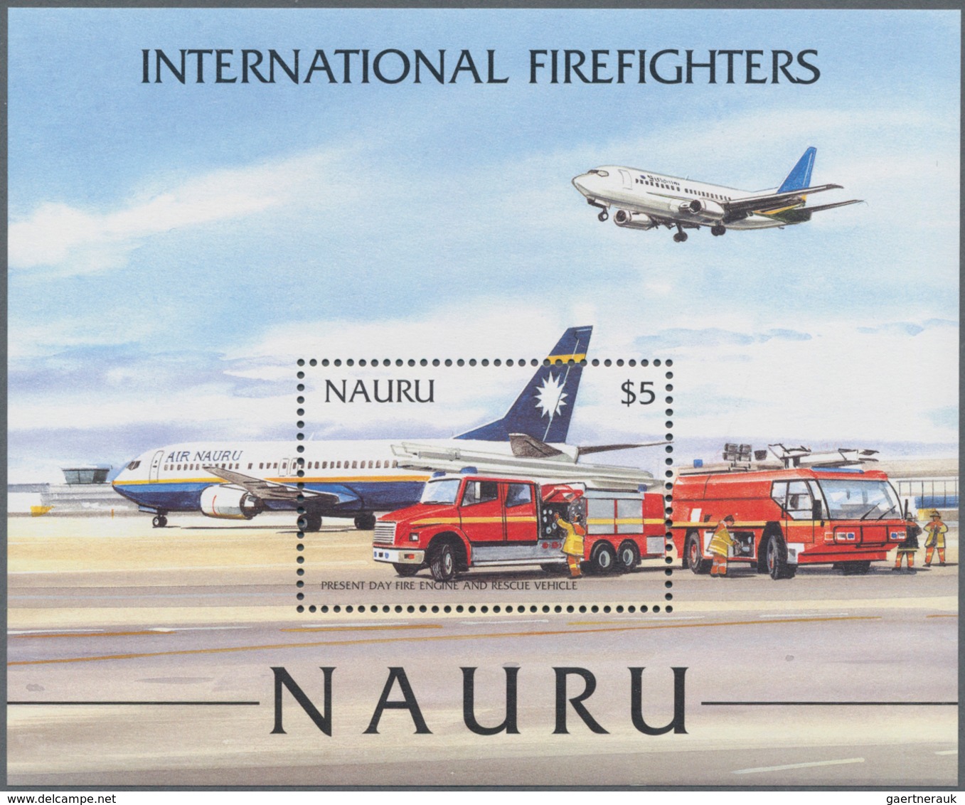 Thematik: Feuerwehr / Firebrigade: 2002, NAURU: International Firefighters Perforate And IMPERFORATE - Firemen