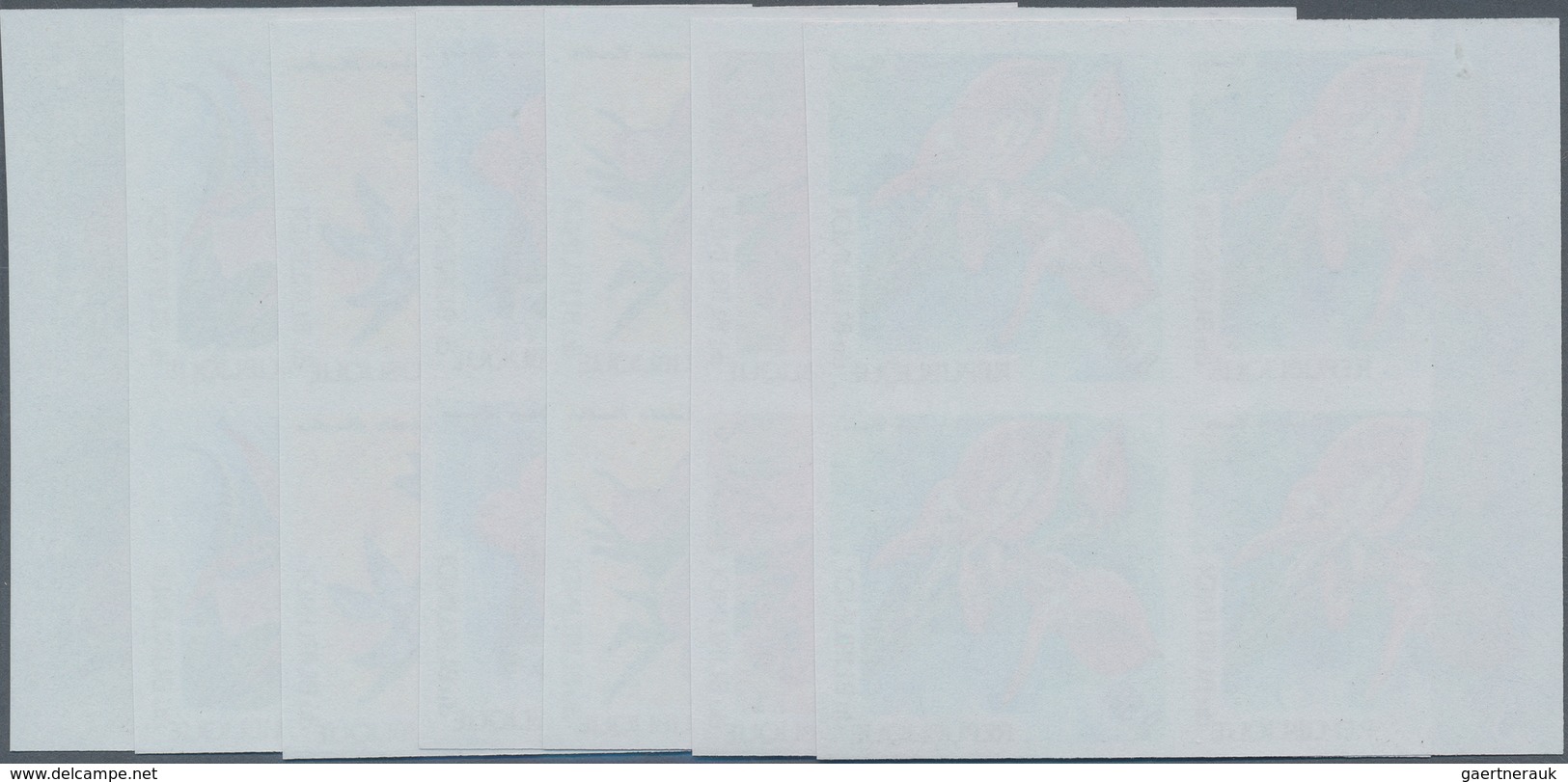 Thematik: Flora-Orchideen / Flora-orchids: 1972, BURUNDI: Orchids Complete Set Of 11 Stamps In IMPER - Orchideeën