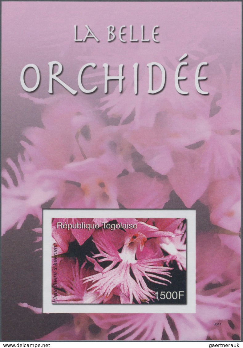 Thematik: Flora-Orchideen / Flora-orchids: 2006, Togo. IMPERFORATE Souvenir Sheet For The Issue "Orc - Orchideeën