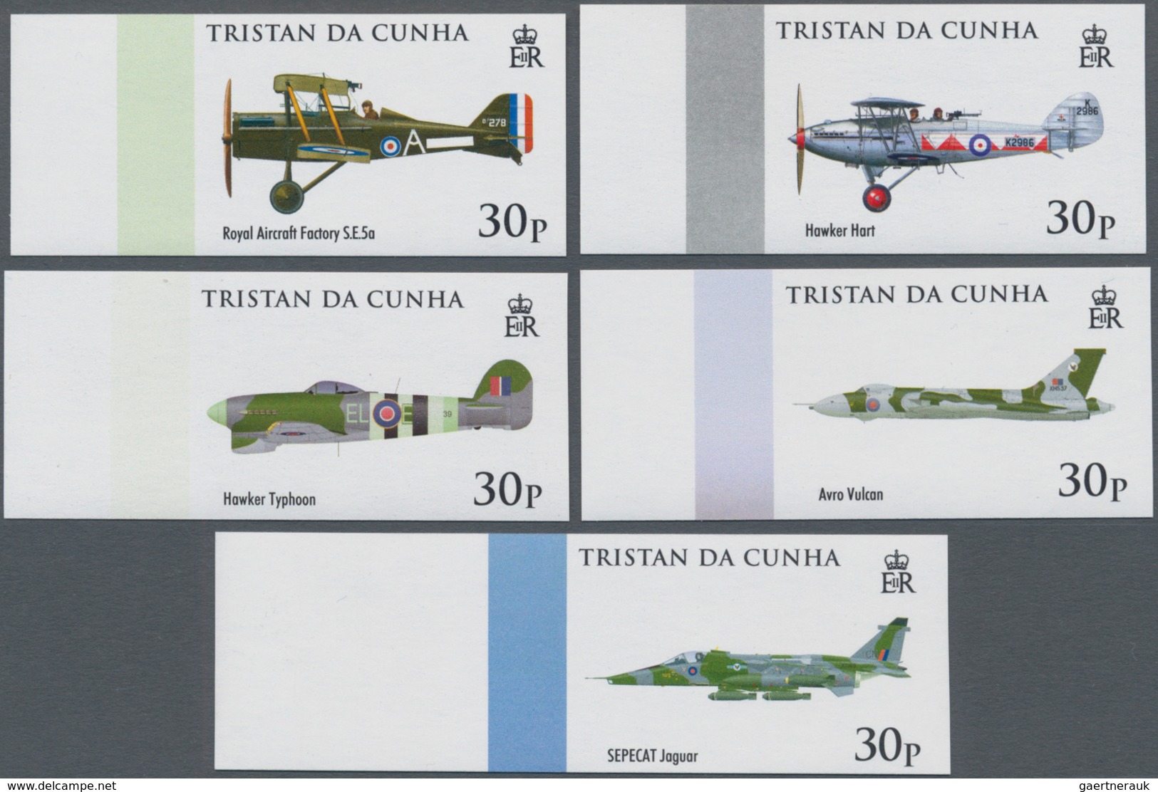 Thematik: Flugzeuge, Luftfahrt / Airoplanes, Aviation: 2008, TRISTAN DA CUNHA: 90 Years Royal Air Fo - Airplanes