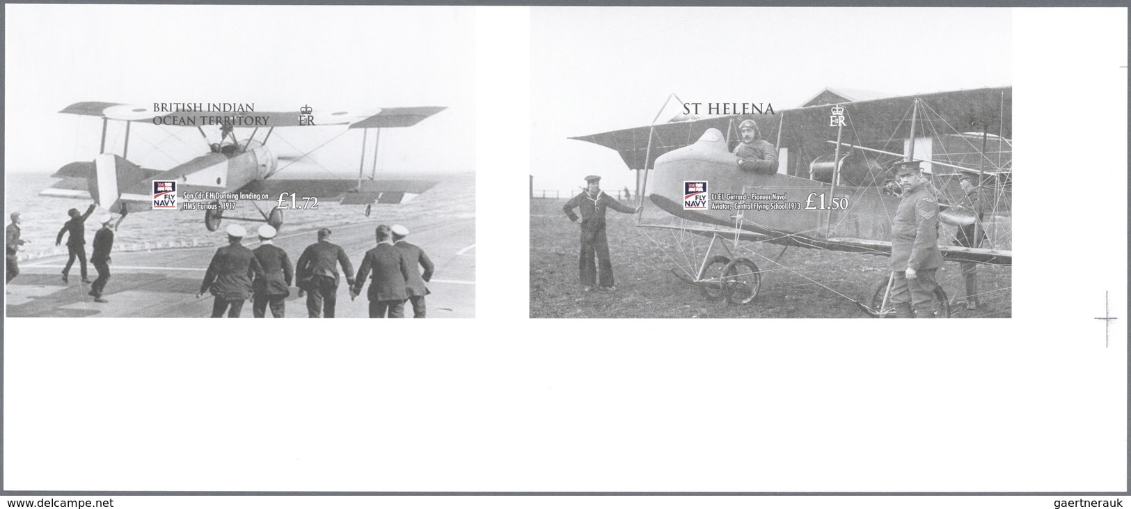 Thematik: Flugzeuge, Luftfahrt / Airoplanes, Aviation: 2009, ST. HELENA And B.I.O.T.: 100 Years Roya - Vliegtuigen