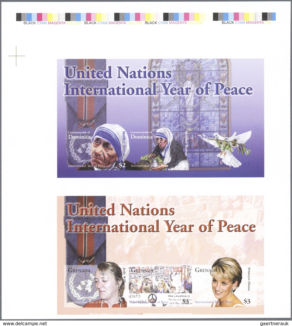 Thematik: Frieden / Peace: 2004, DOMINICA And GRENADA: United Nations International Year Of Peace Ve - Zonder Classificatie