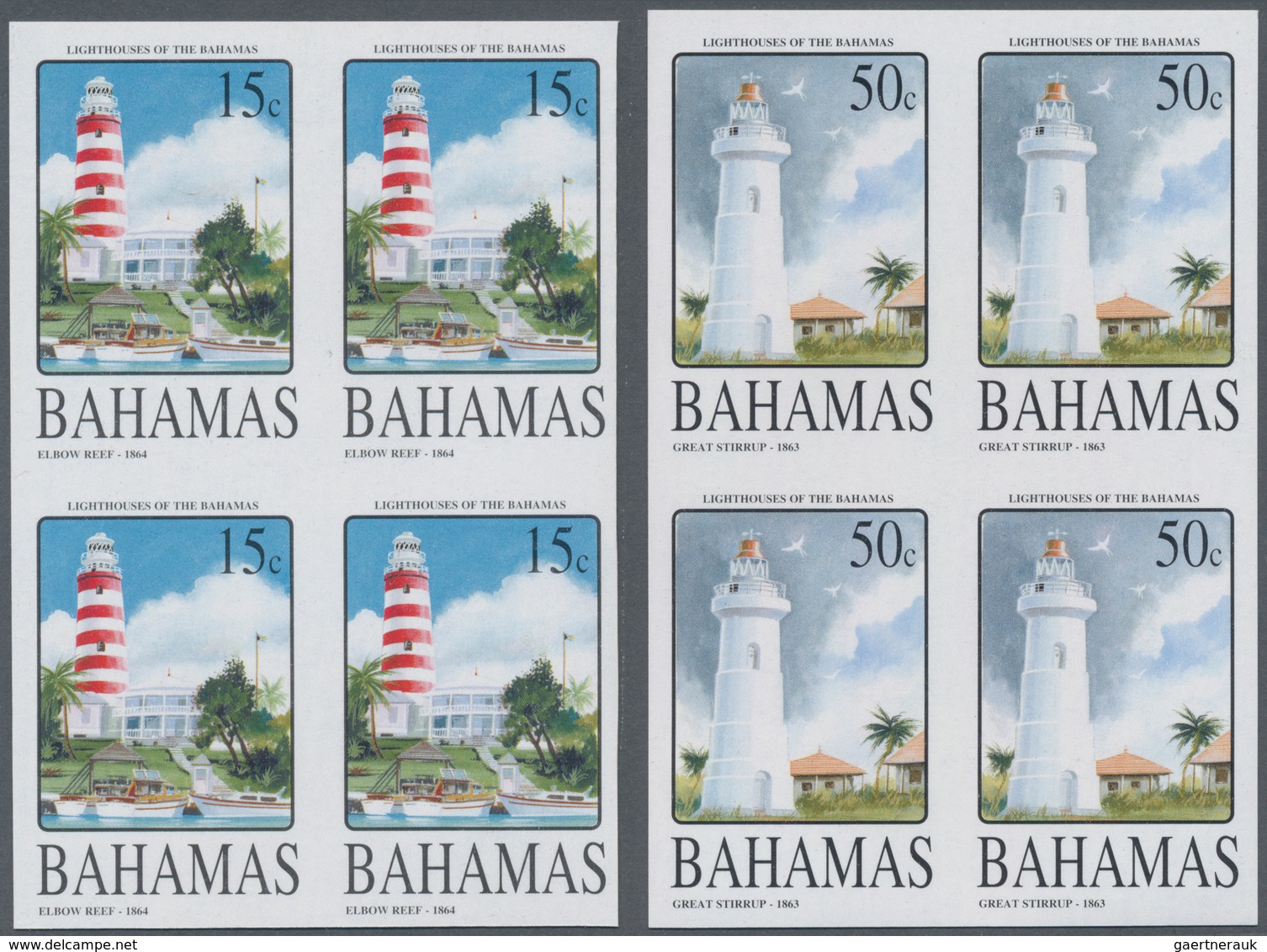 Thematik: Leuchttürme / Lighthouses: 2004, Bahamas. Complete Set "Bahamas Lighthouses (I)" In IMPERF - Vuurtorens