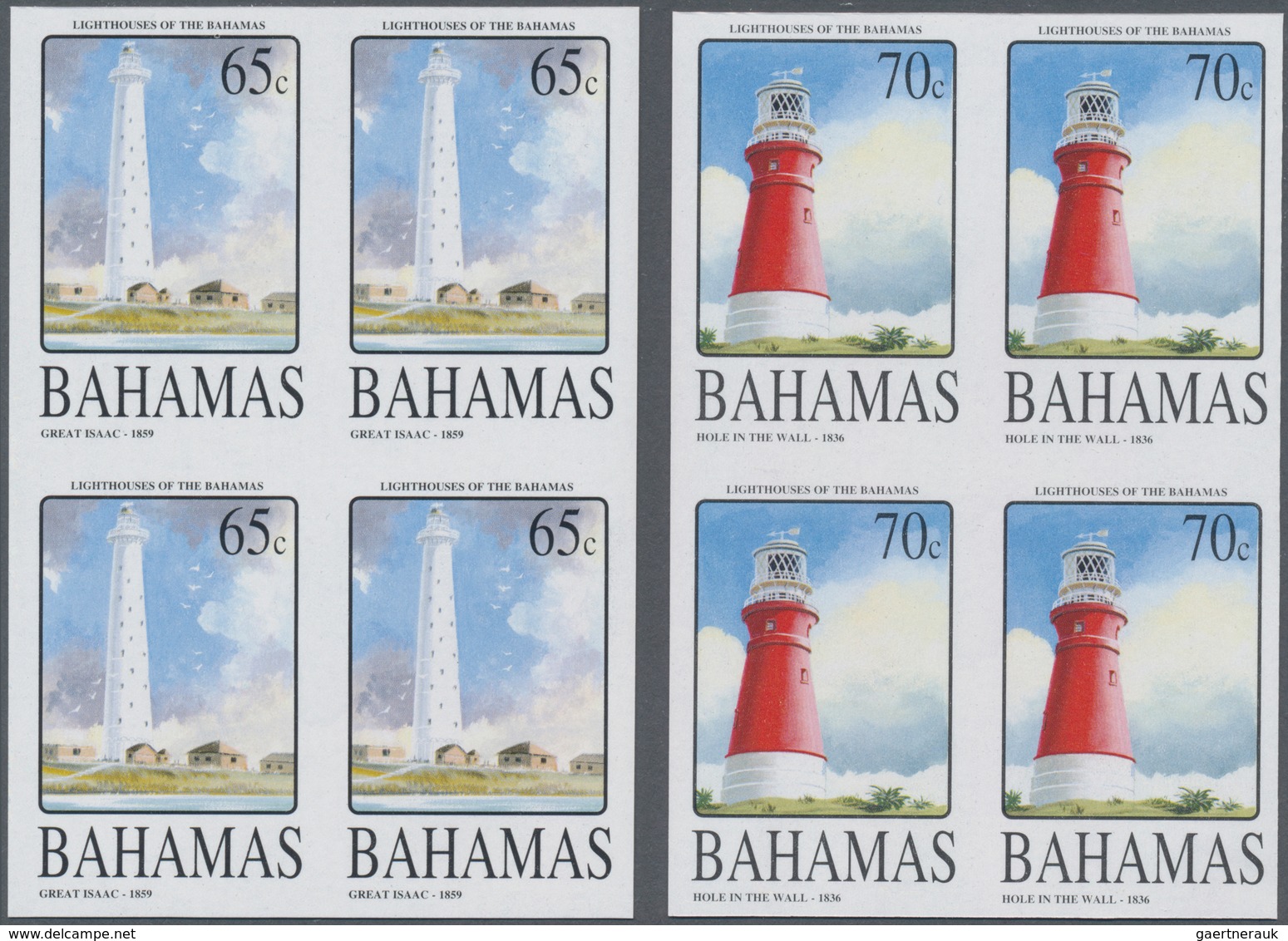 Thematik: Leuchttürme / Lighthouses: 2004, Bahamas. Complete Set "Bahamas Lighthouses (I)" In IMPERF - Lighthouses