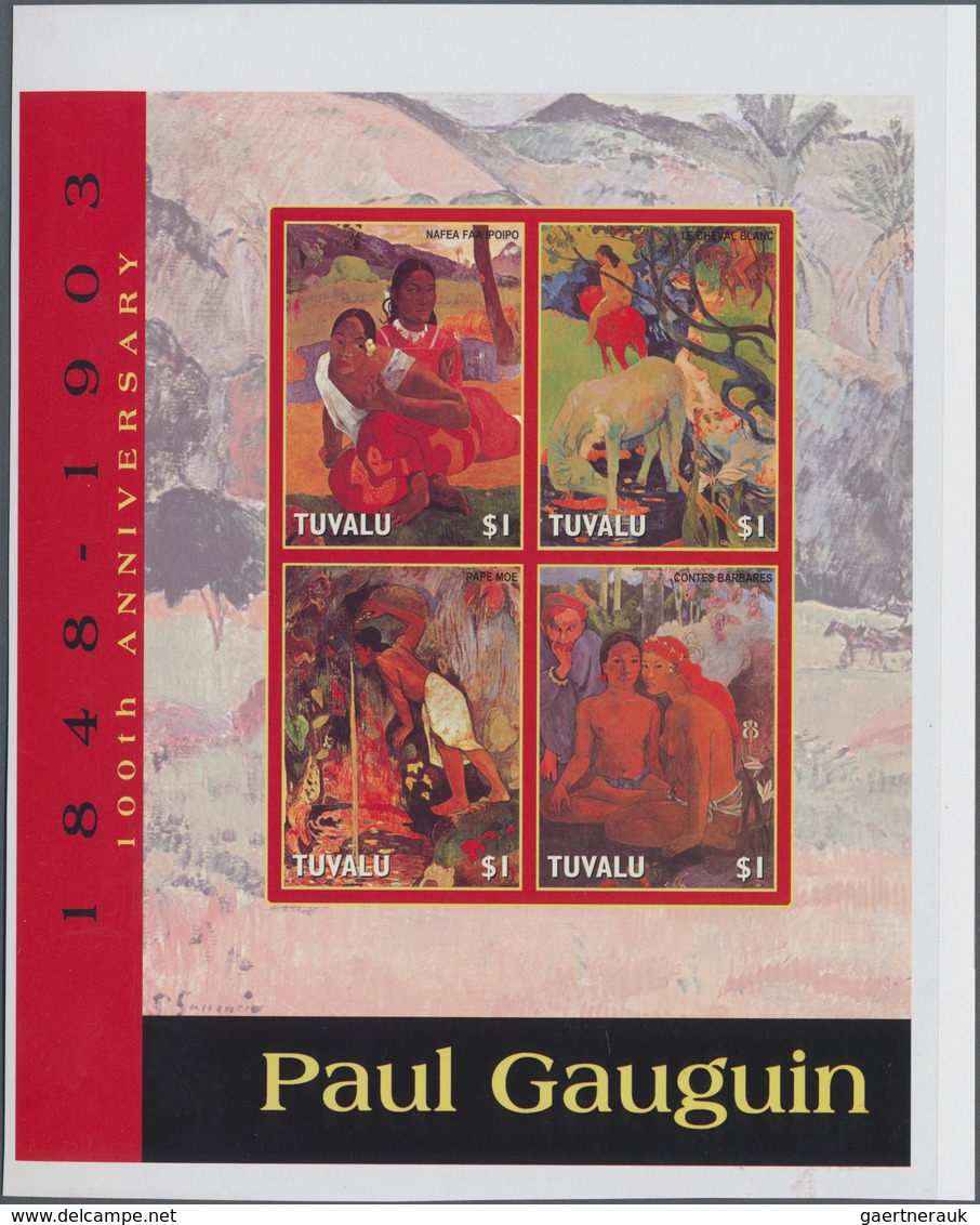 Thematik: Malerei, Maler / Painting, Painters: 2004, TUVALU: 100th Anniversary Of The Death Of Paul - Other & Unclassified